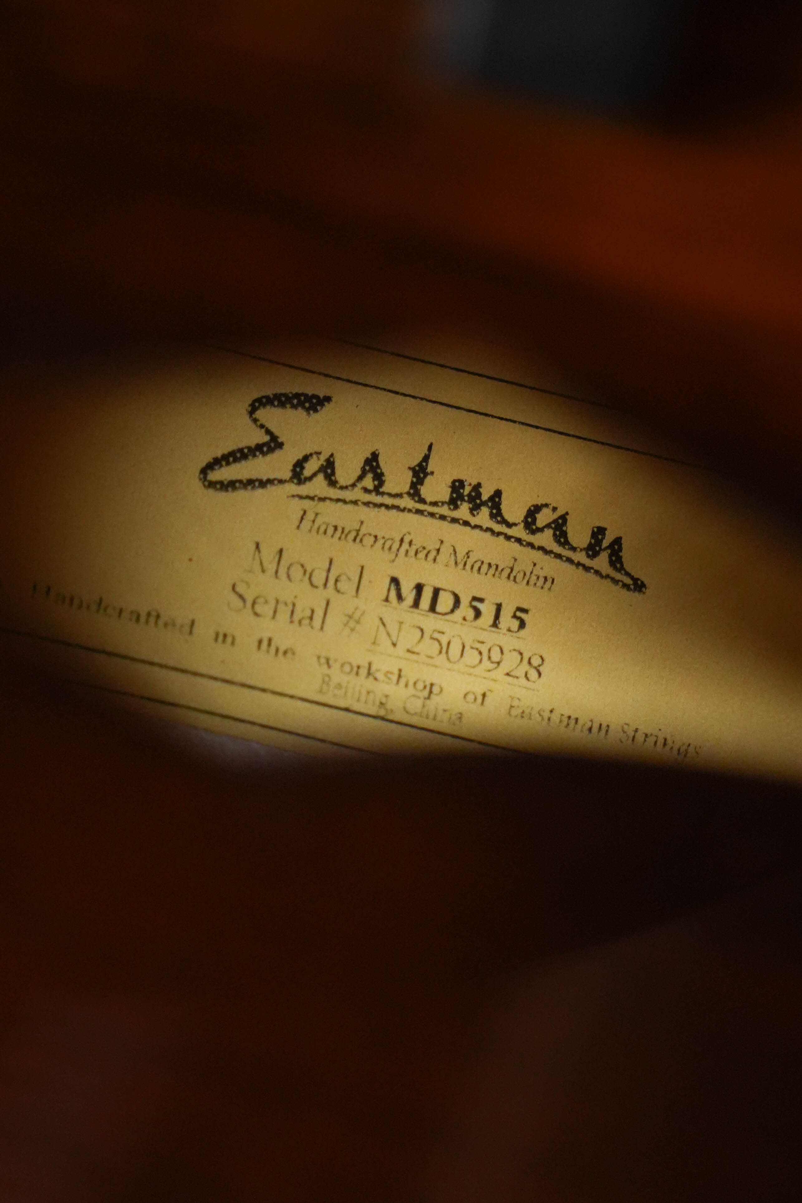 Eastman MD515 Spruce/Maple F-Style Classic Finish Mandolin #5928
