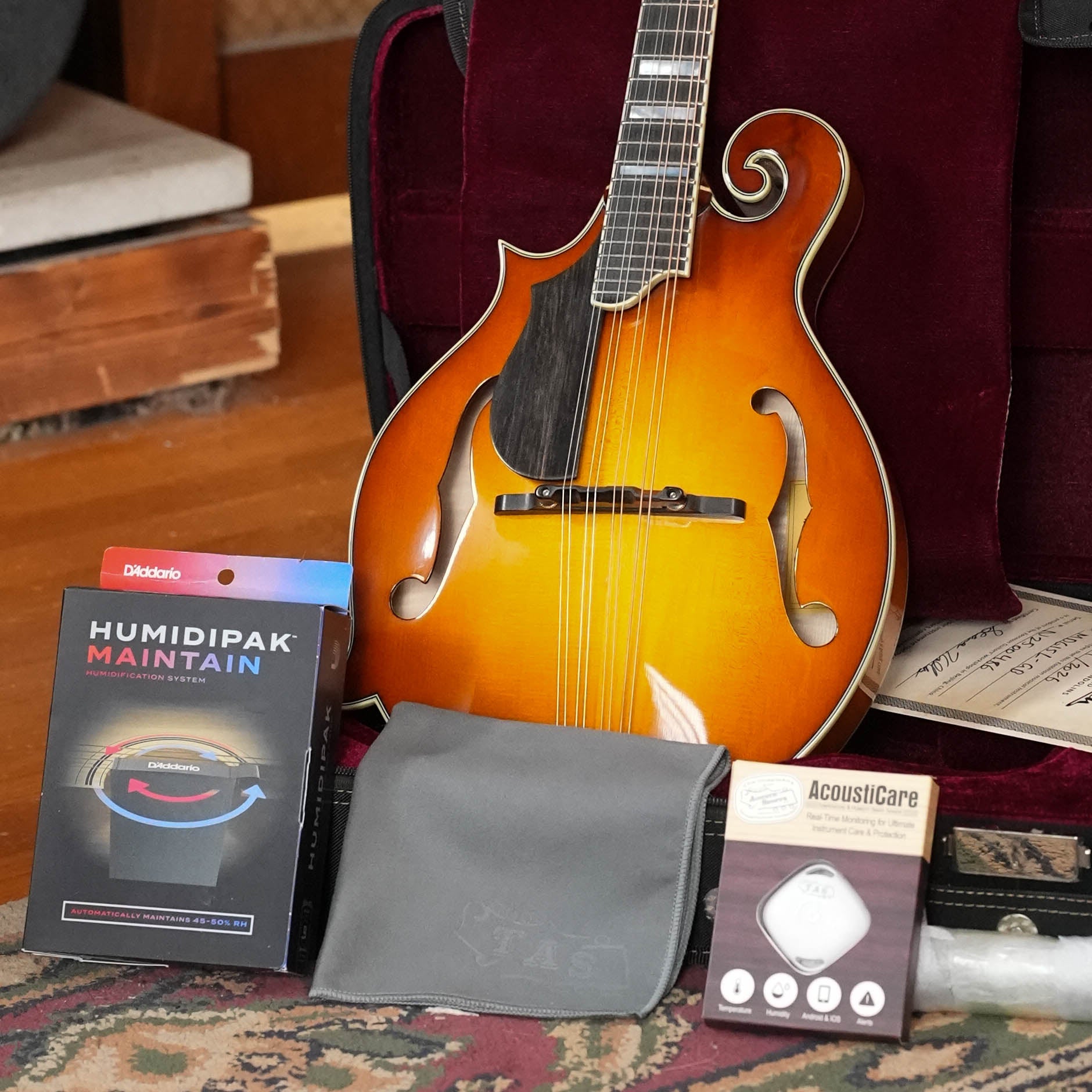 Eastman MD615L-GB Goldburst F-Style Mandolin w/K&K Pickup Left Handed Model #0486