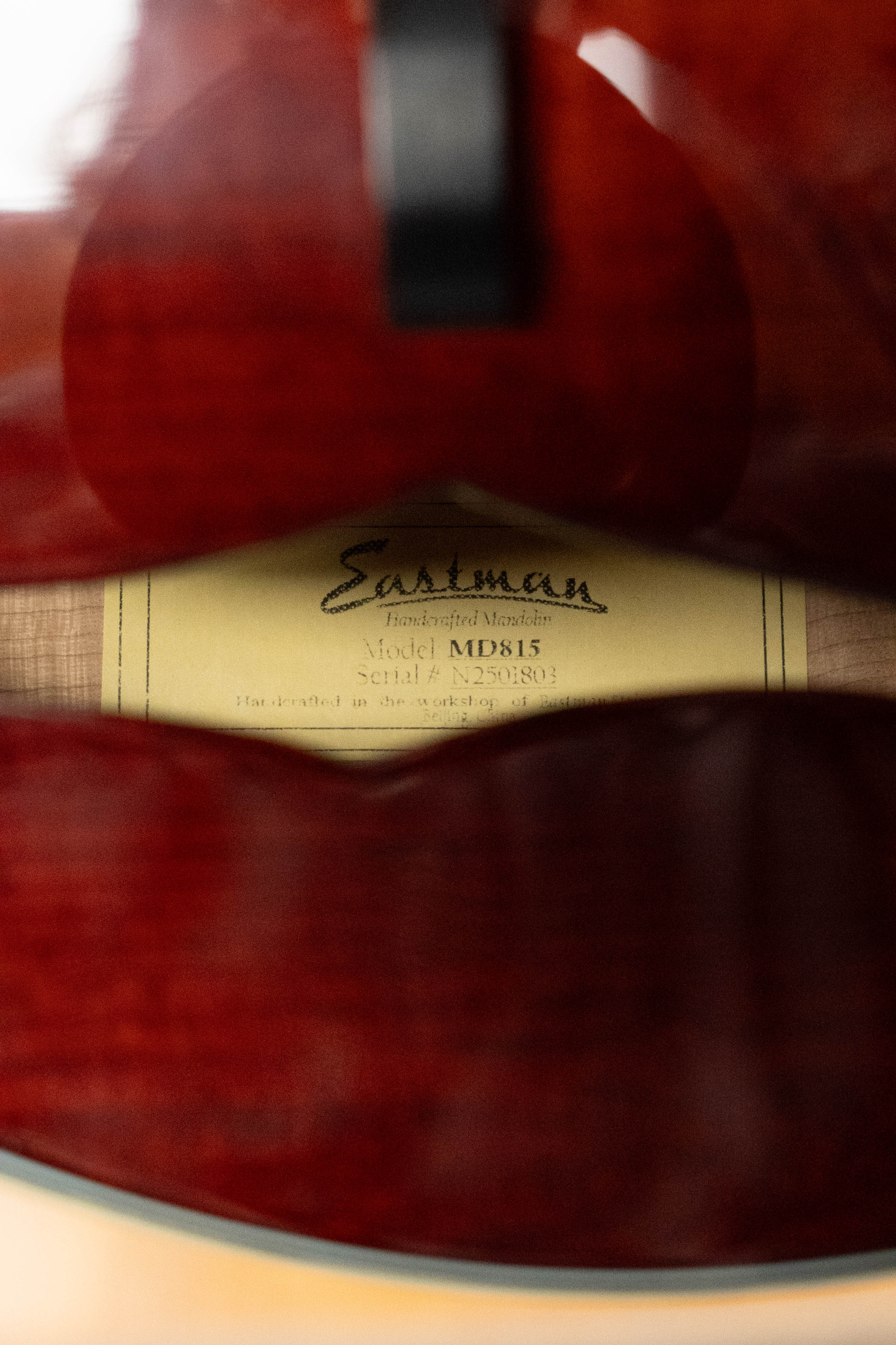 Eastman MD815 Adirondack Spruce/Flamed Maple F-Style Mandolin #1803