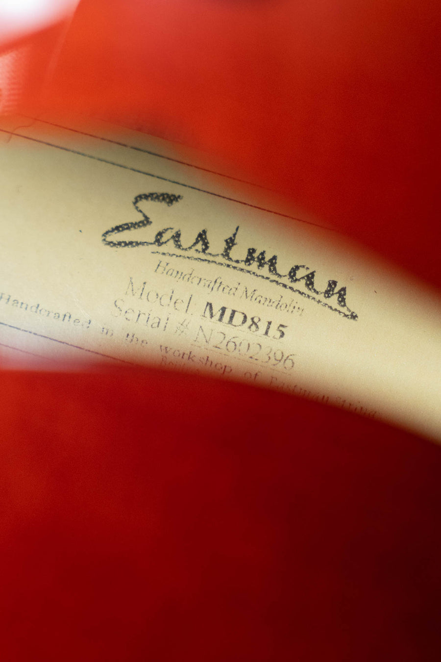 Eastman MD815 F-Style Mandolin #2396