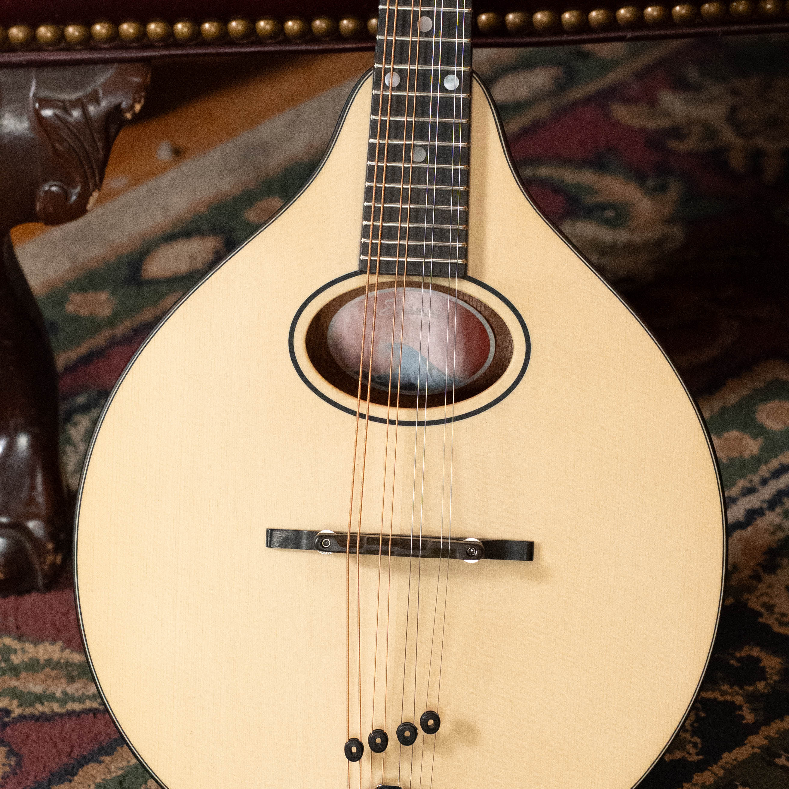 Eastman PCH-M104-NAT Solid Spruce/Laminated Mahogany Natural Flattop A-Style Mandolin #1148
