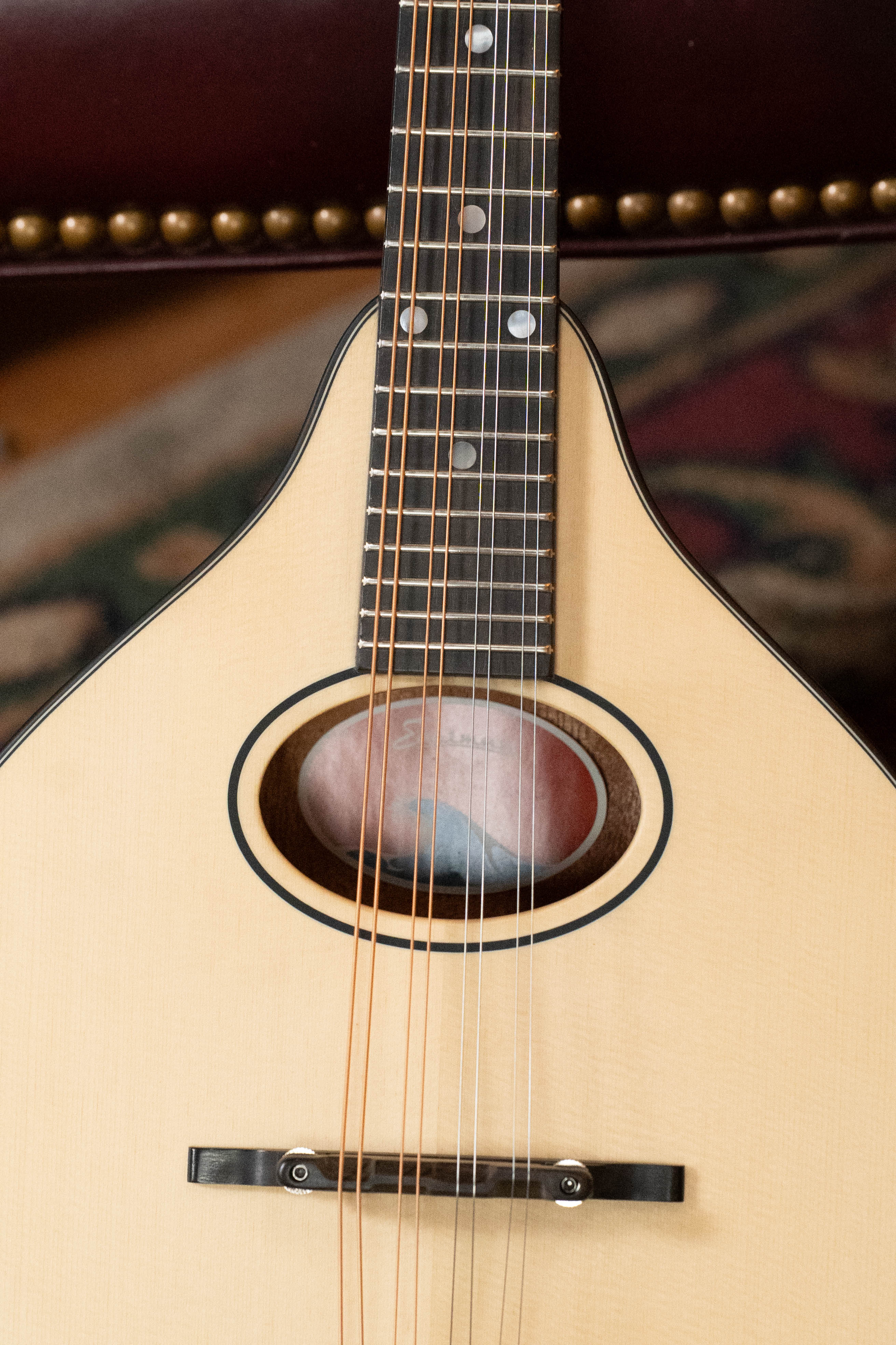 Eastman PCH-M104-NAT Solid Spruce/Laminated Mahogany Natural Flattop A-Style Mandolin #1148