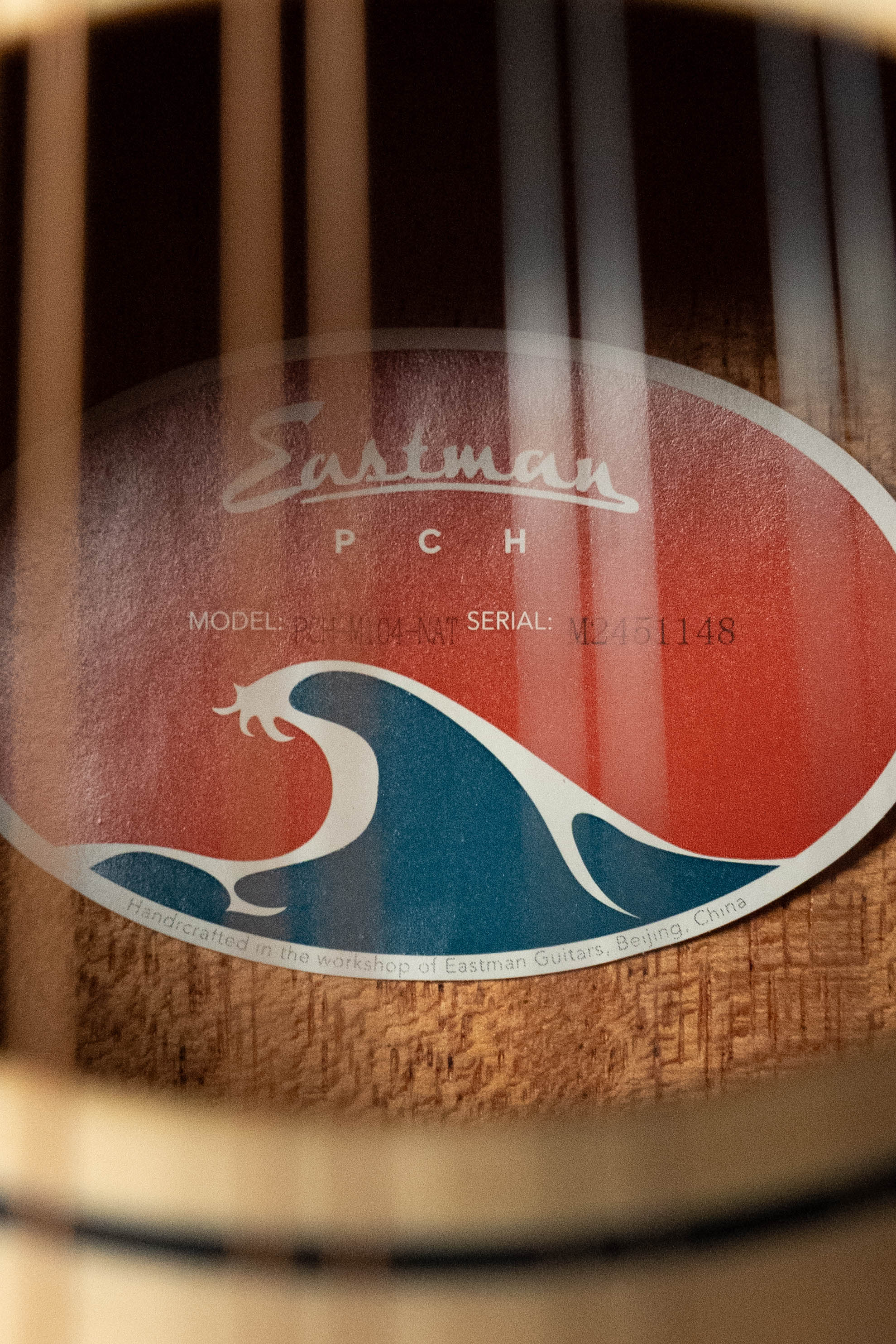 Eastman PCH-M104-NAT Solid Spruce/Laminated Mahogany Natural Flattop A-Style Mandolin #1148