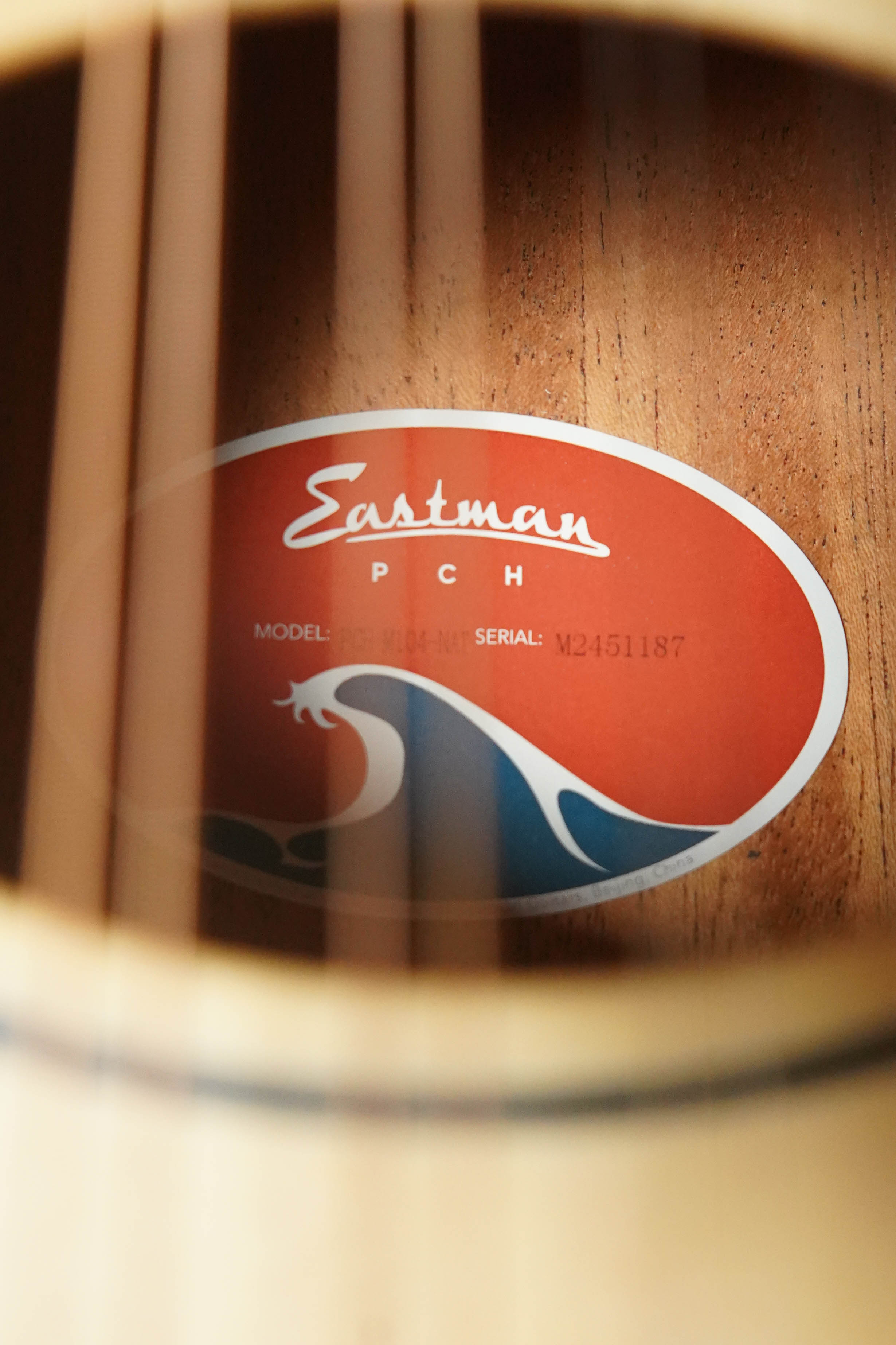 Eastman PCH-M104-NAT Solid Spruce/Laminated Mahogany Natural Flattop A-Style Mandolin #1187