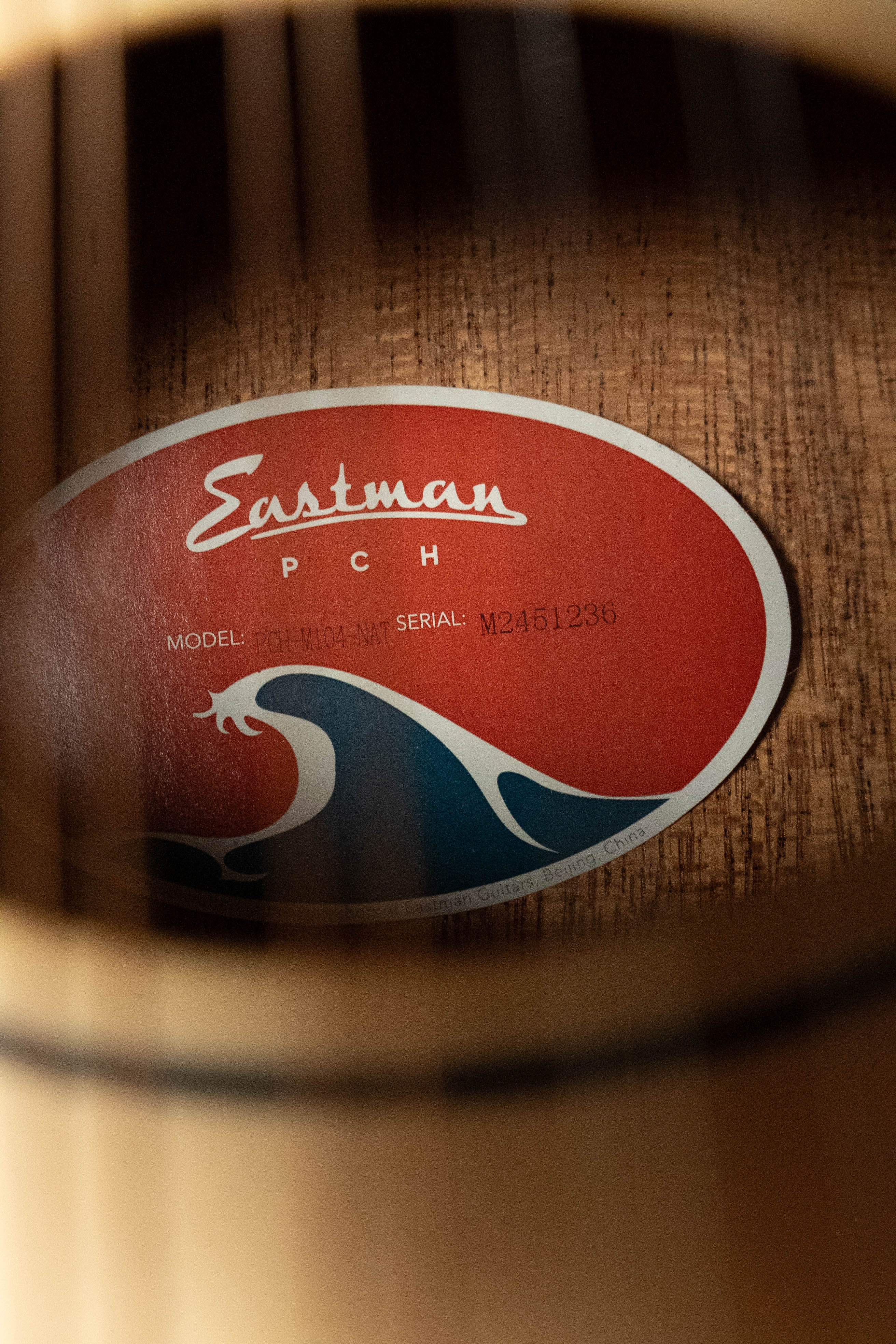 Eastman PCH-M104-NAT Solid Spruce/Laminated Mahogany Natural Flattop A-Style Mandolin #1236