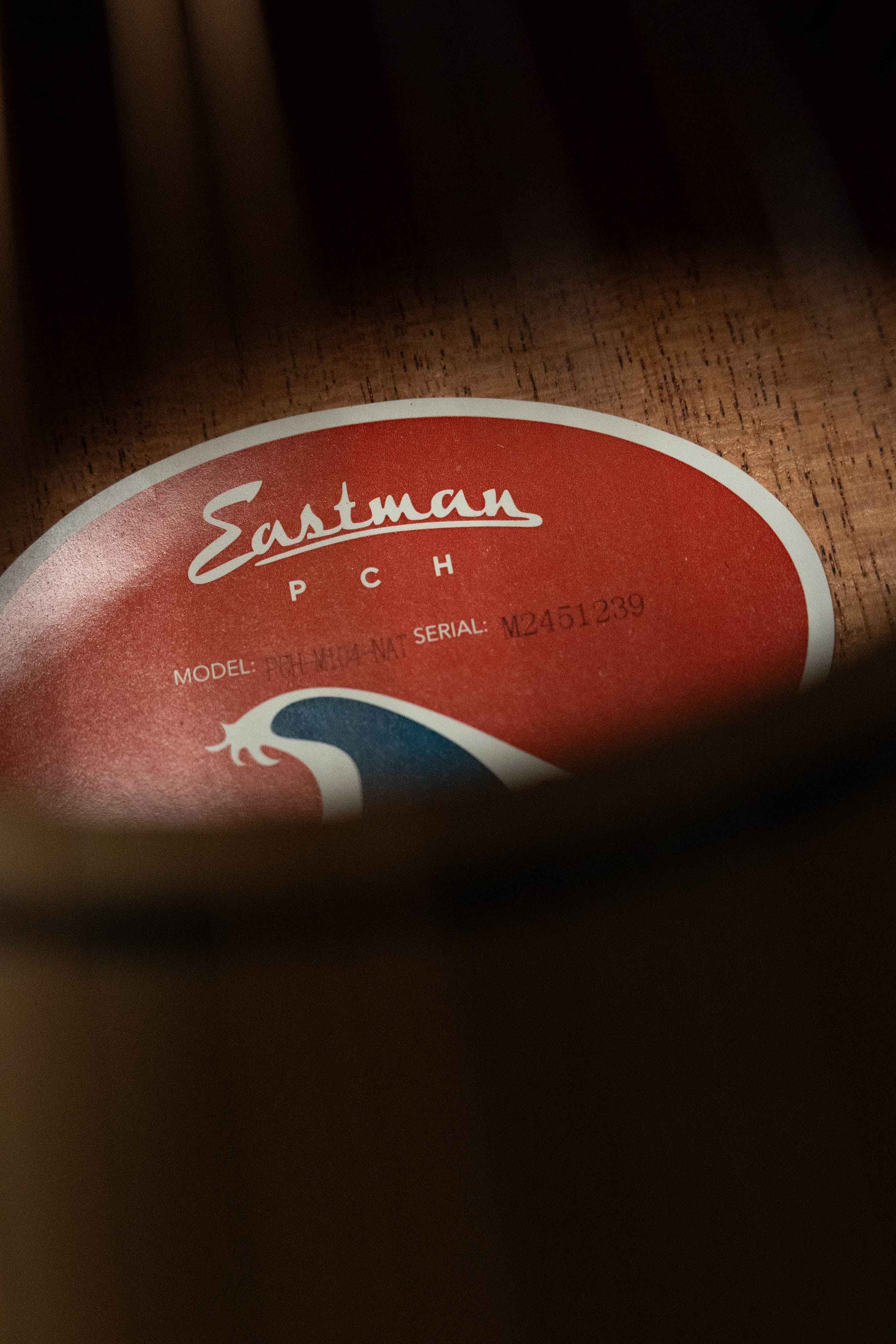 Eastman PCH-M104-NAT Solid Spruce/Laminated Mahogany Natural Flattop A-Style Mandolin #1239