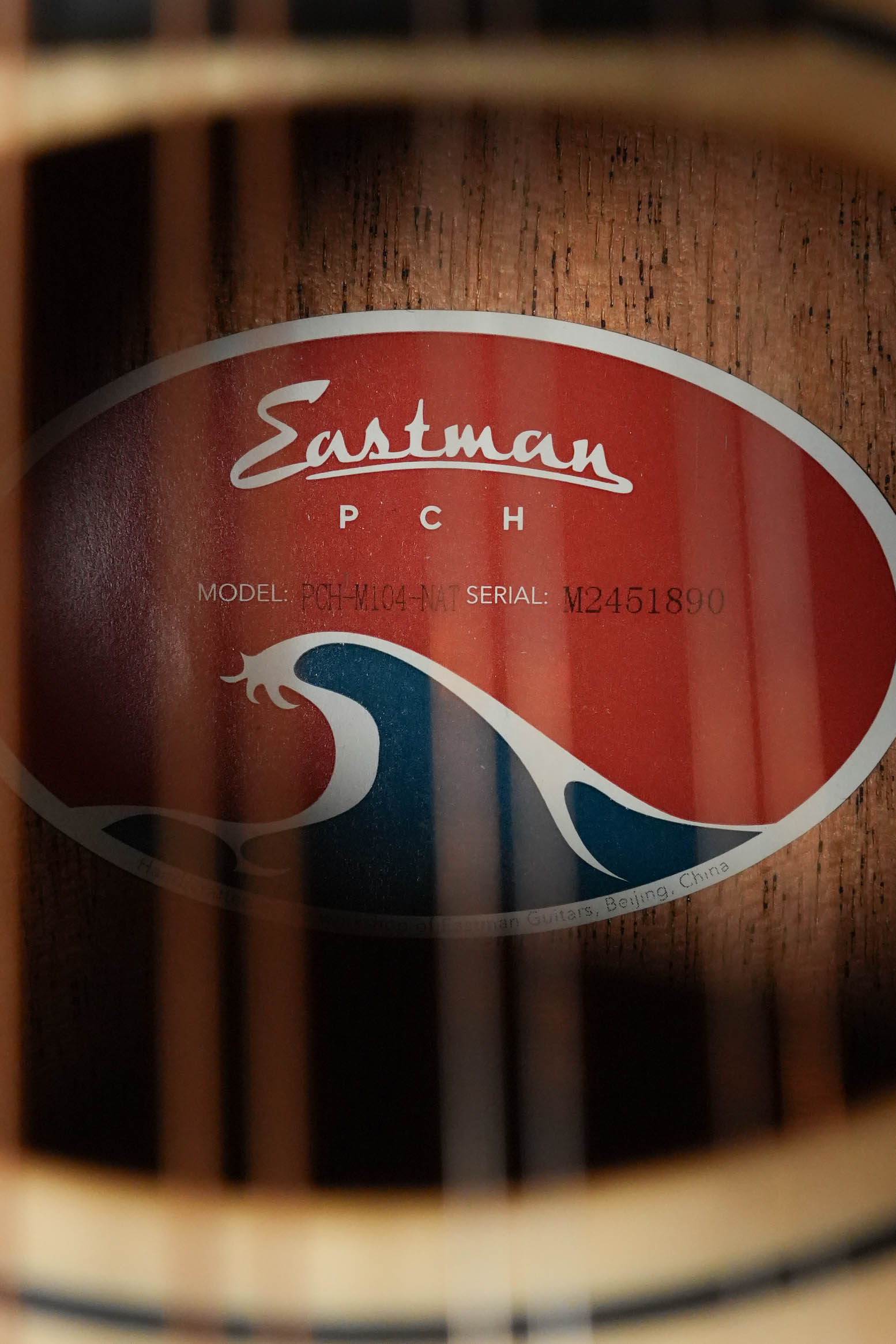 Eastman PCH-M104-NAT Solid Spruce/Laminated Mahogany Natural Flattop A-Style Mandolin #1890