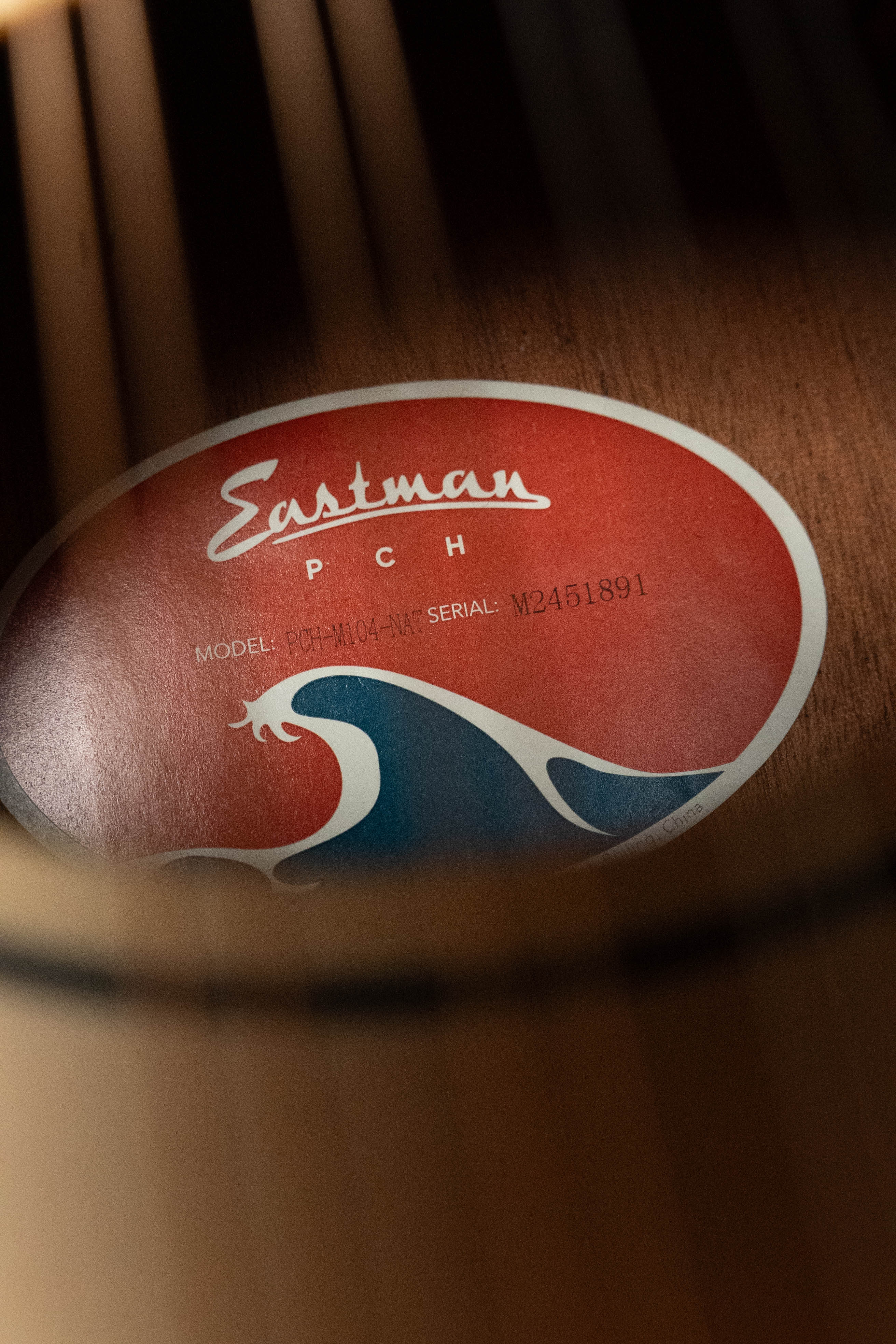 Eastman PCH-M104-NAT Solid Spruce/Laminated Mahogany Natural Flattop A-Style Mandolin #1891