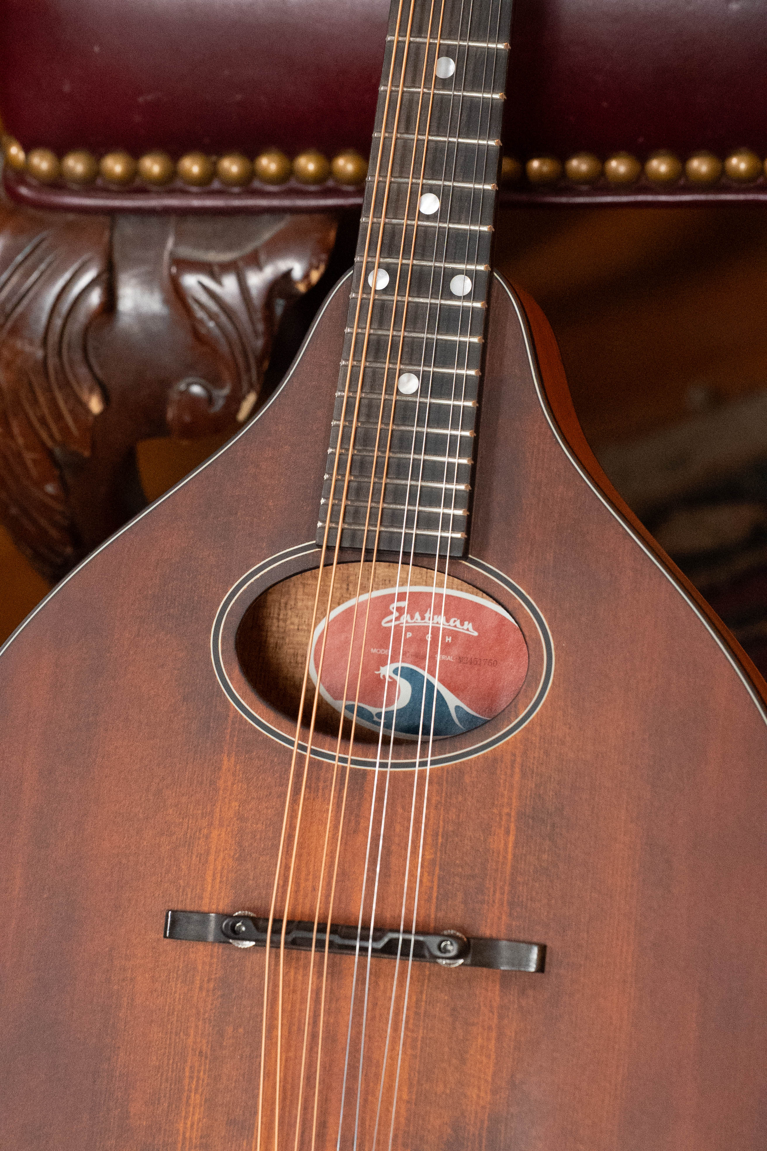 Eastman PCH-M104 Solid Spruce/Laminated Mahogany Flattop A-Style Mandolin #1750