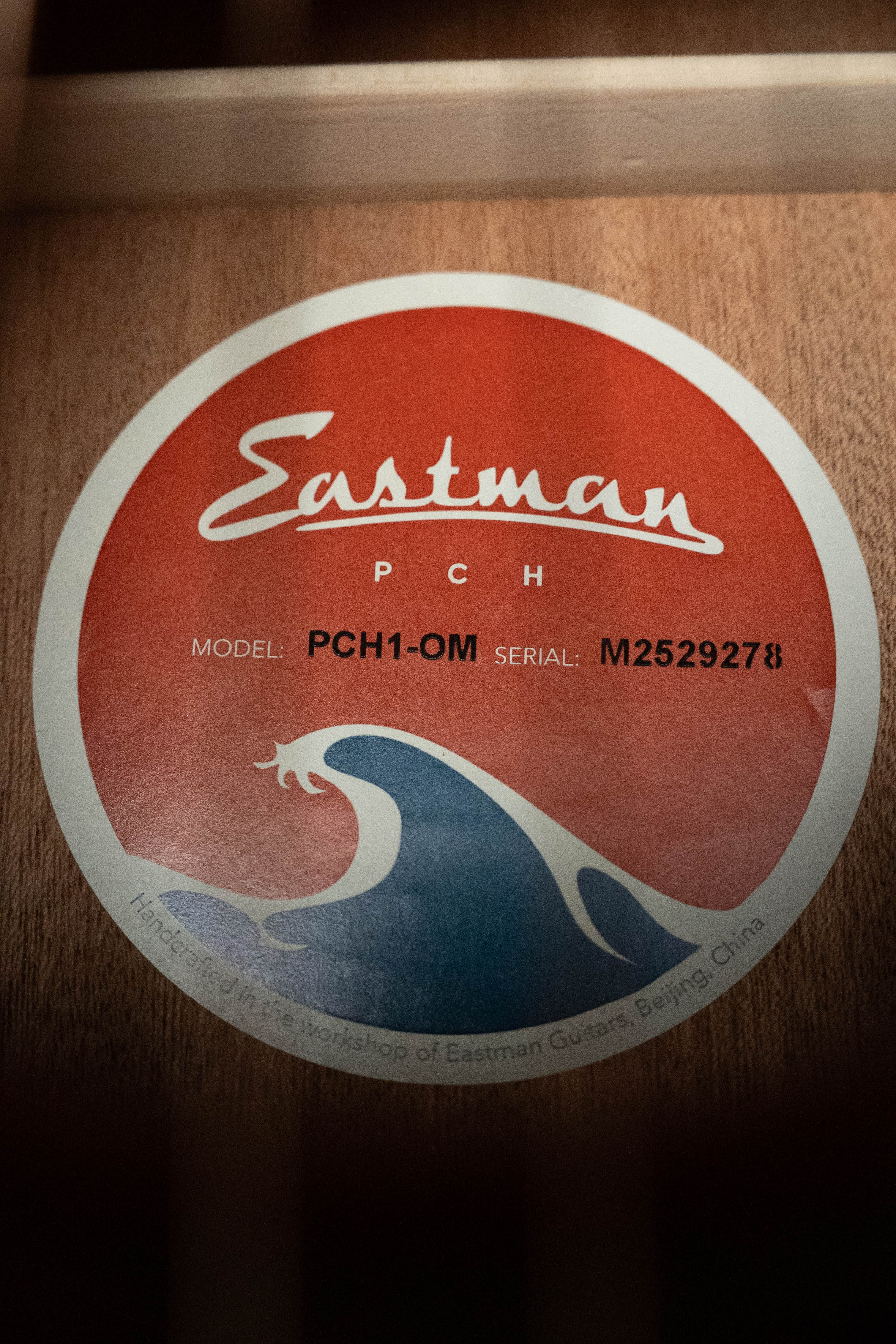 Eastman PCH1-OM Thermo-Cured Sitka/Laminated Sapele Orchestra Model Acoustic Guitar #9278