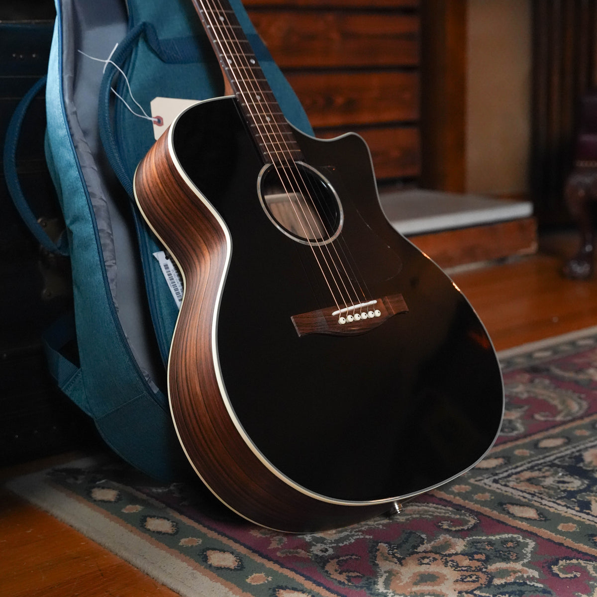 Eastman PCH2-GACE-BK Black Grand Auditorium Guitar w/Pickup #8985