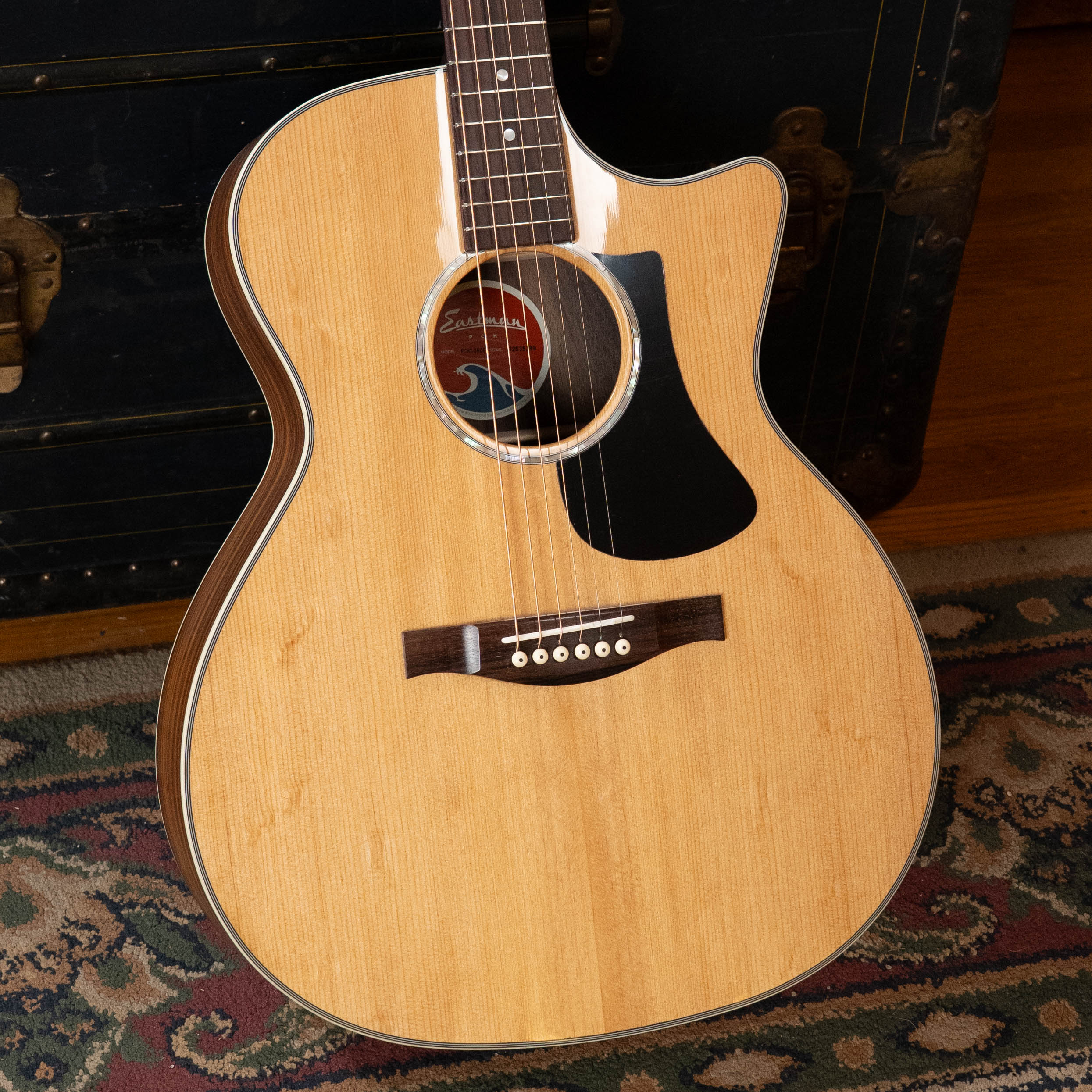 Eastman PCH2-GACE Solid Thermo-Cured Sitka/Laminated Rosewood Grand Auditorium Cutaway Guitar w/Fishman Pickup #5399