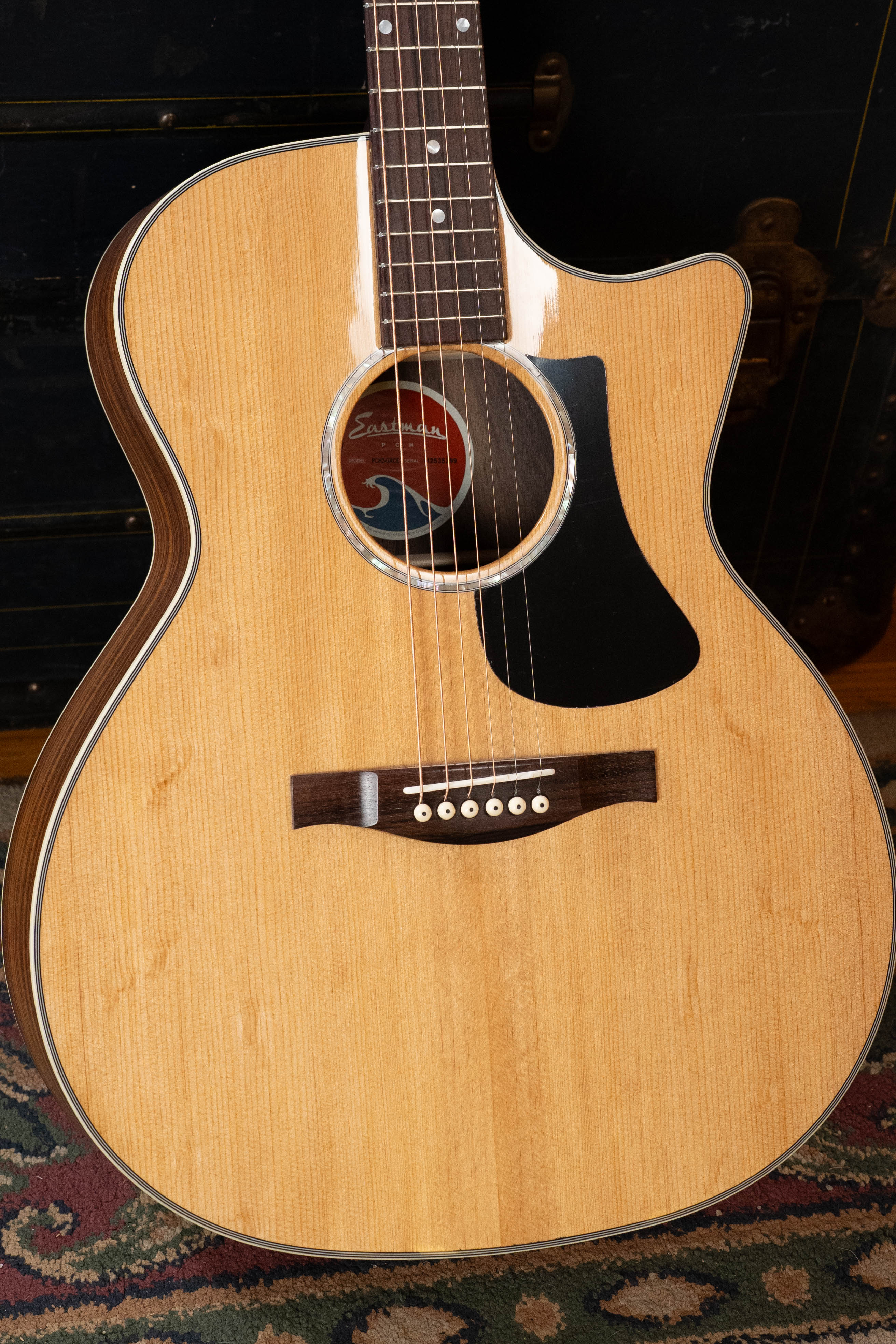 Eastman PCH2-GACE Solid Thermo-Cured Sitka/Laminated Rosewood Grand Auditorium Cutaway Guitar w/Fishman Pickup #5399