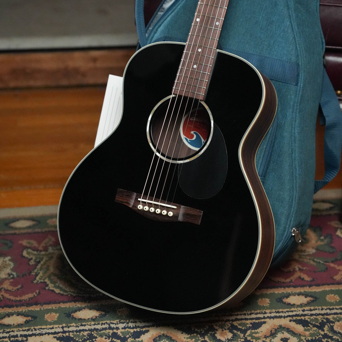 Eastman PCH2-TG-BK Black Travel Guitar #9087