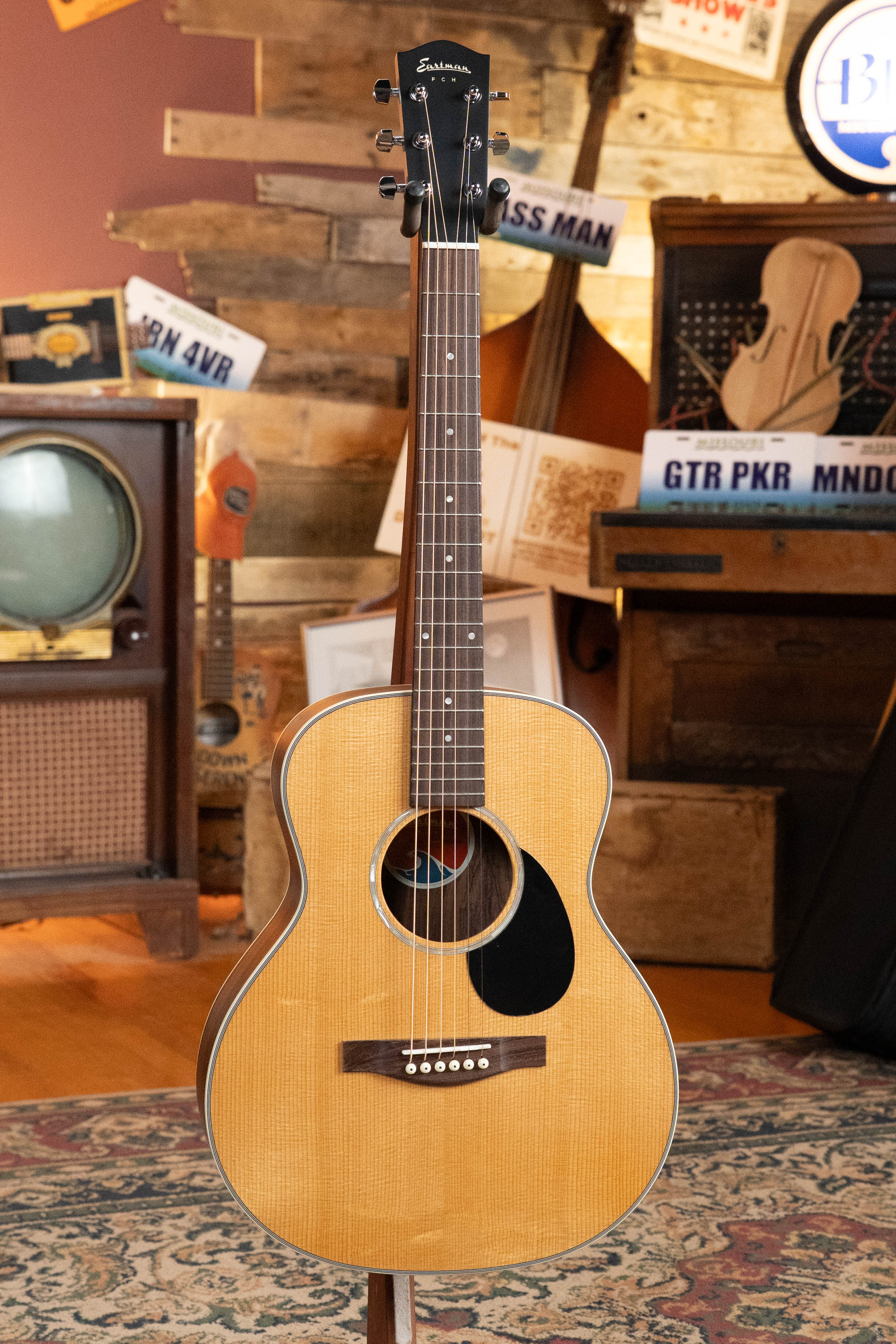 Eastman PCH2-TG Thermo-Cured Solid Sitka/Laminated Rosewood Travel Acoustic Guitar #5365