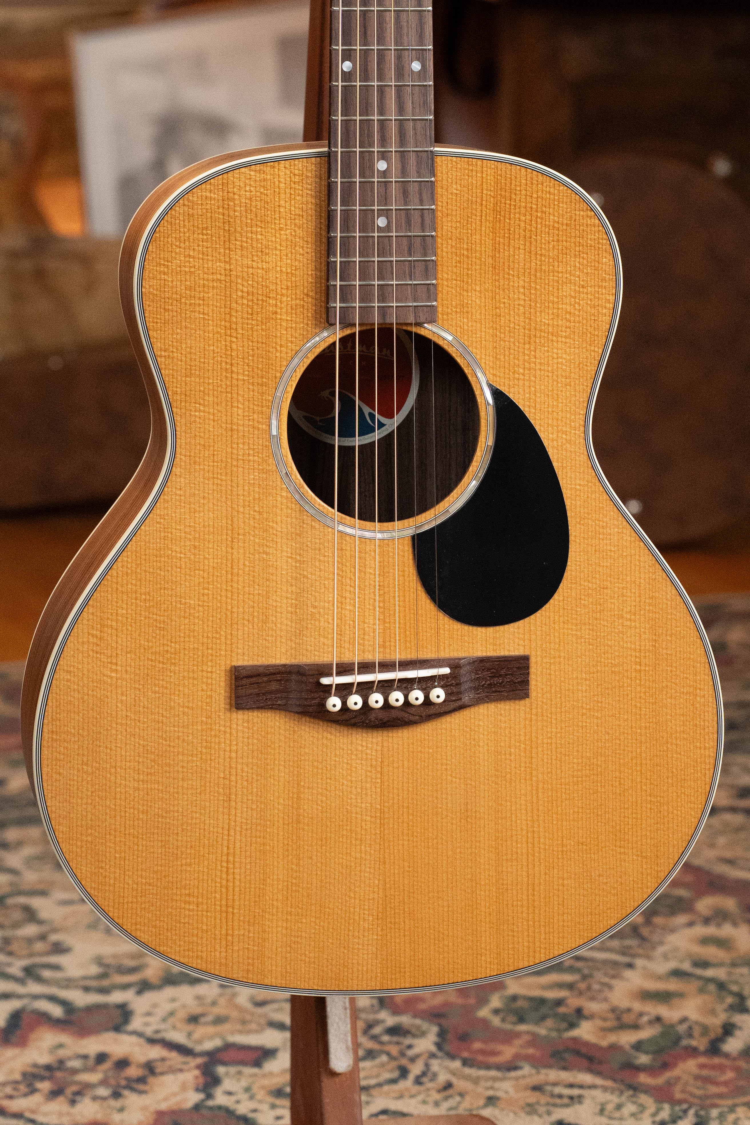 Eastman PCH2-TG Thermo-Cured Solid Sitka/Laminated Rosewood Travel Acoustic Guitar #7477