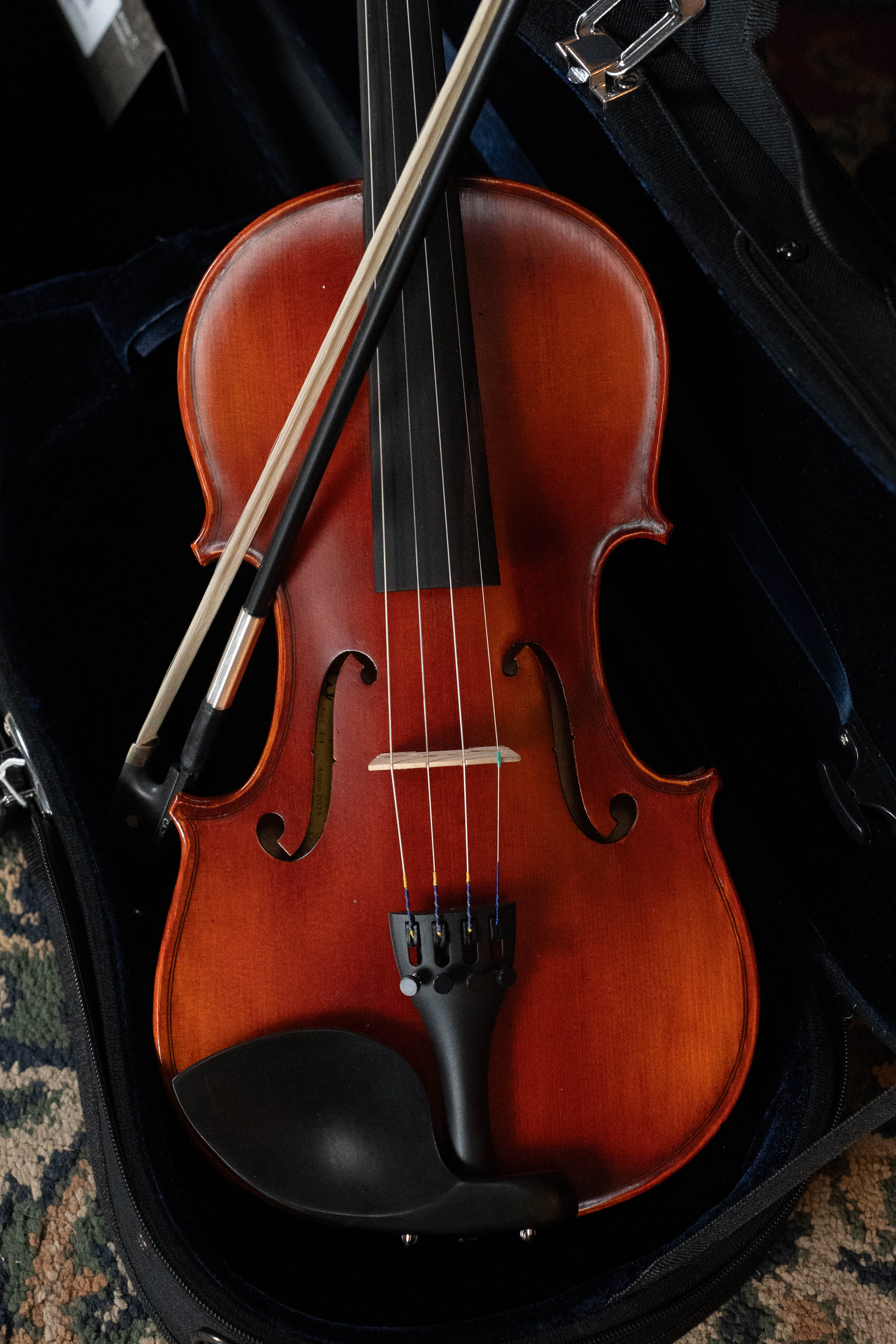 Eastman Spruce/Maple 4/4 Sized Stradivari Violin VLF1 Kit #4741