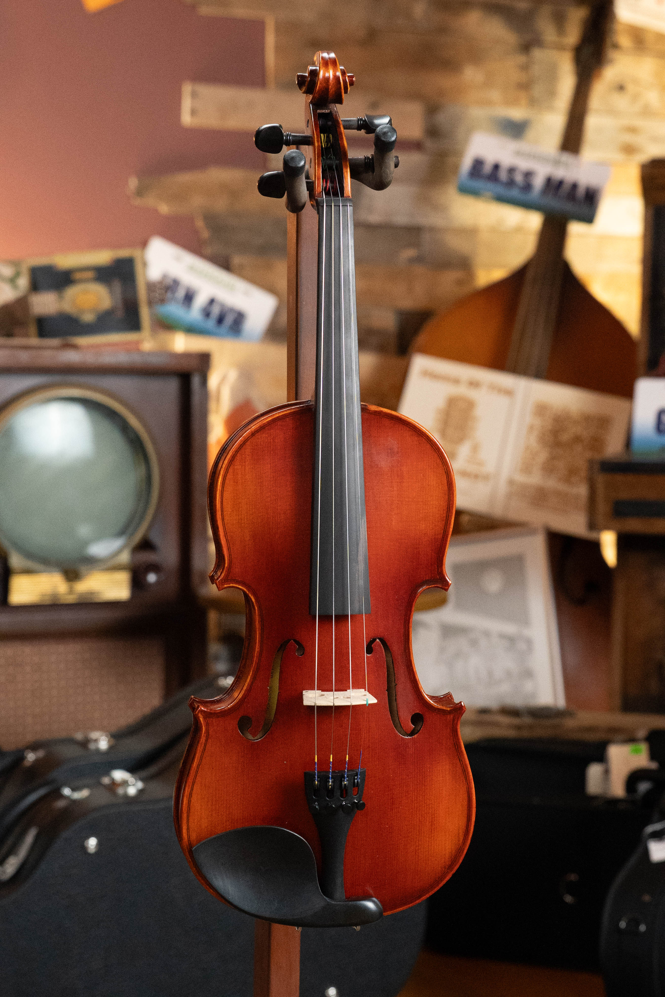 Eastman Spruce/Maple 4/4 Sized Stradivari Violin VLF1 Kit #4741