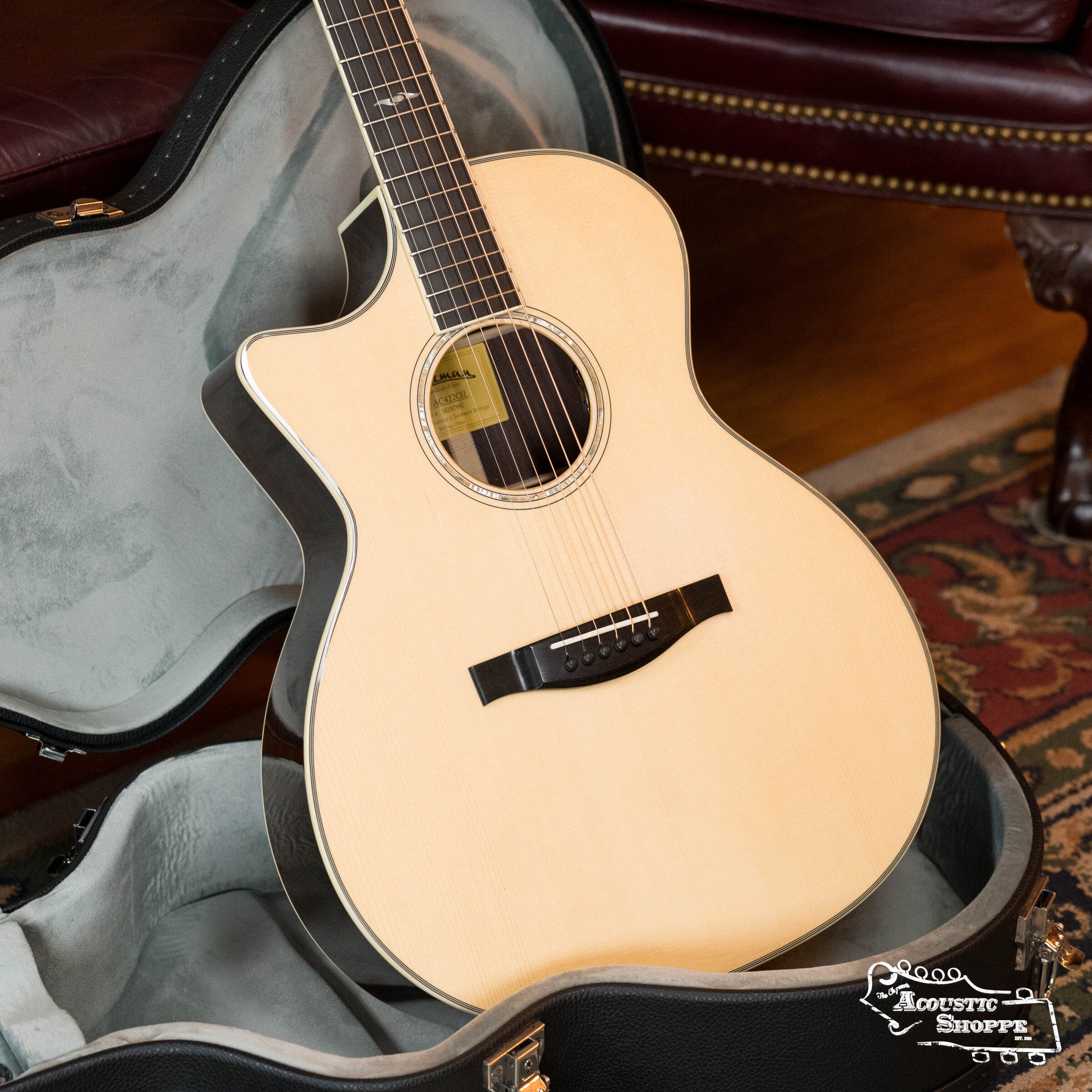 Eastman AC422LCE Sitka/Rosewood Left-Handed Cutaway Grand Auditorium Guitar w/ LR Baggs Pickup #7602