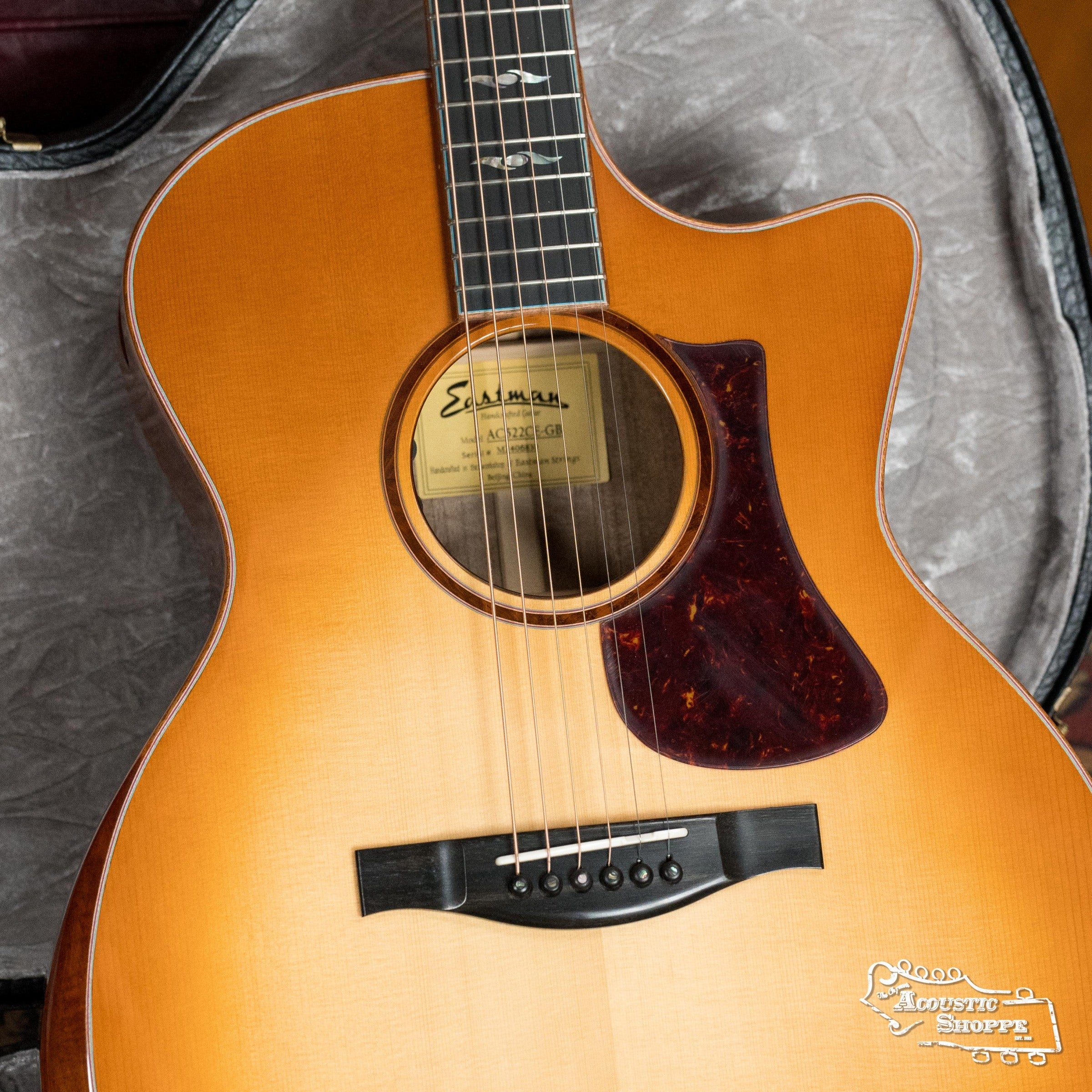 Eastman AC522CE-GB European Spruce/Mahogany Goldburst Acoustic Guitar  w/ LR Baggs Pickup #6830