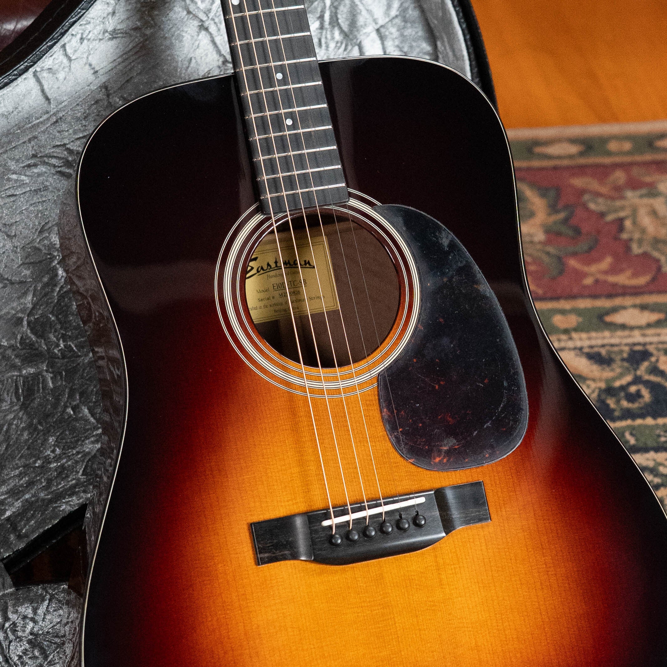 Eastman E10D-TC-SB Thermo-Cured Adirondack/Mahogany Sunburst Dreadnought Acoustic Guitar #0826