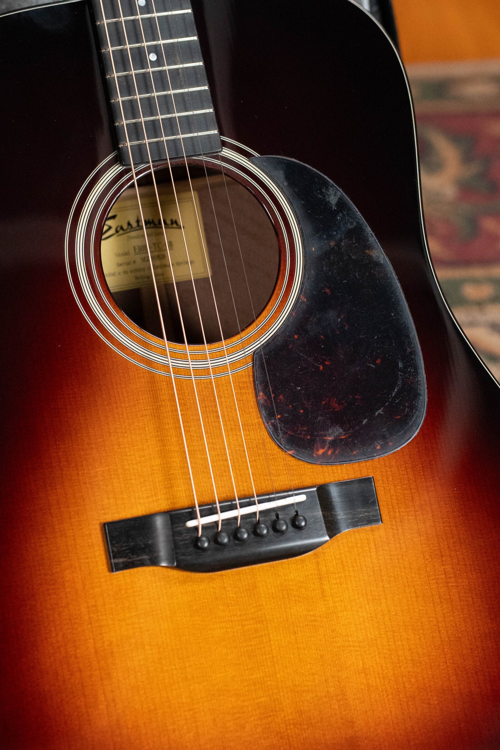 Eastman E10D-TC-SB Thermo-Cured Adirondack/Mahogany Sunburst Dreadnought Acoustic Guitar #0826