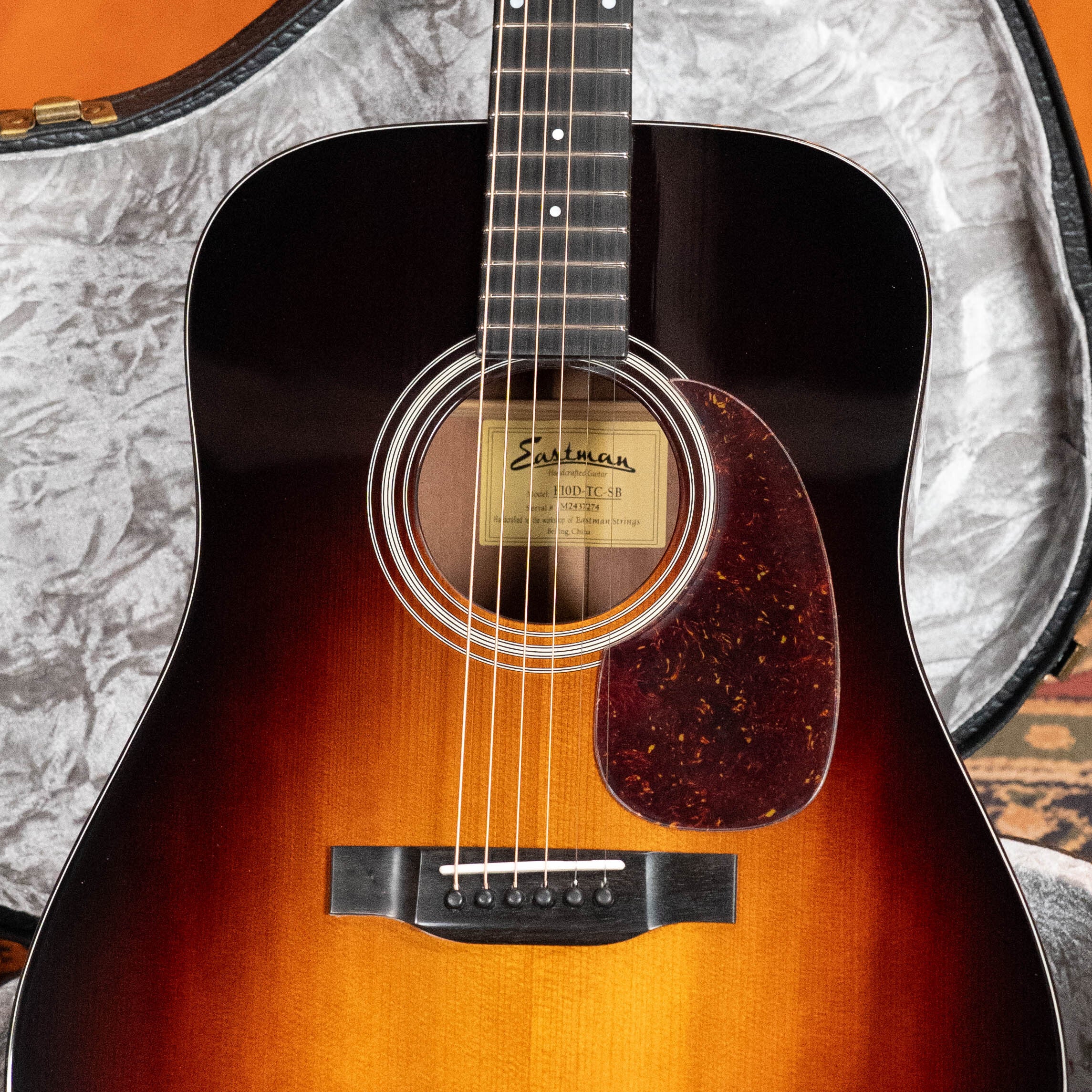 Eastman E10D-TC-SB Thermo-Cured Adirondack/Mahogany Sunburst Dreadnought Acoustic Guitar #7274
