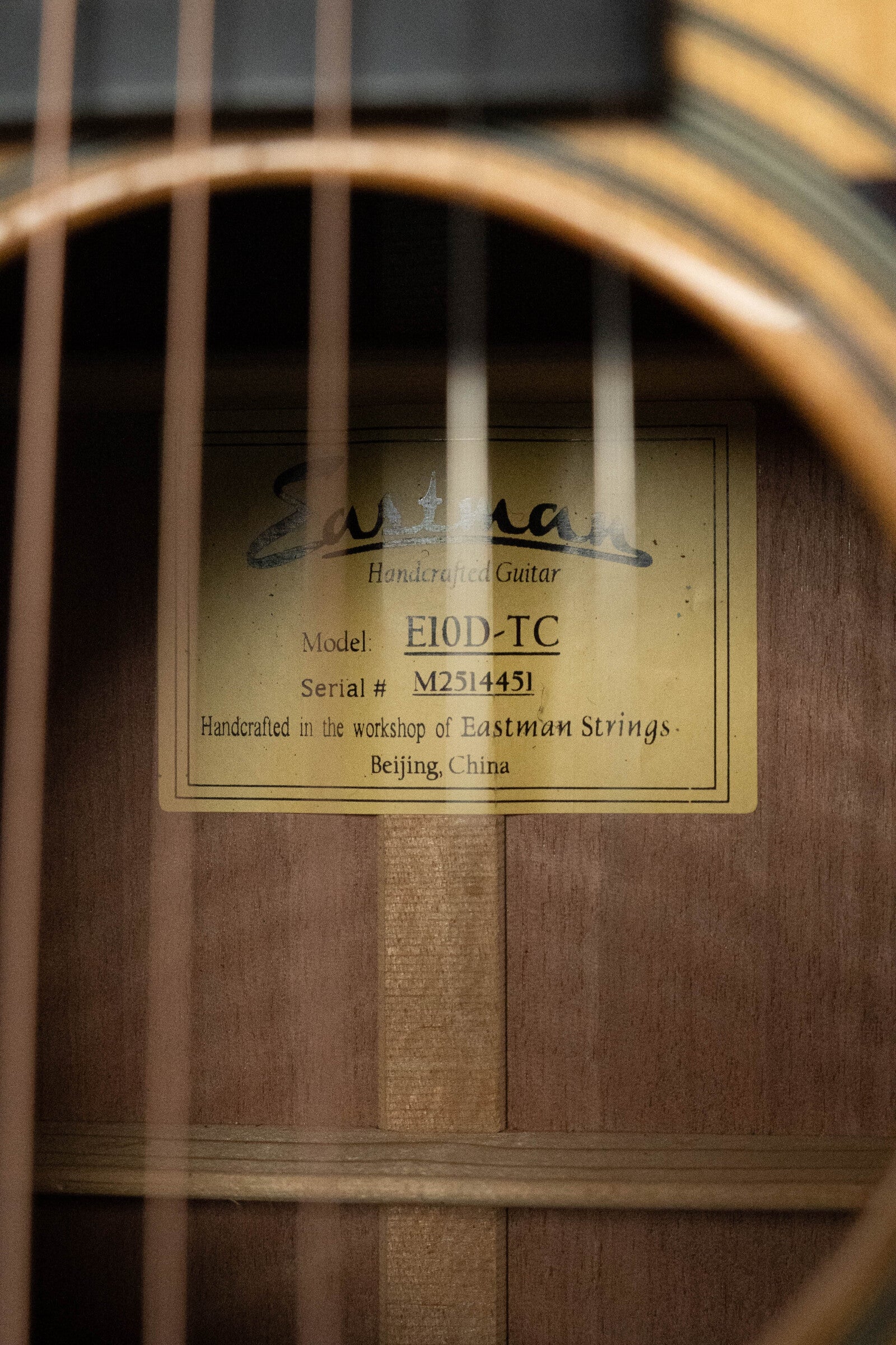 Eastman E10D-TC Thermo-Cured Adirondack Spruce/Mahogany Dreadnought Acoustic Guitar #4451