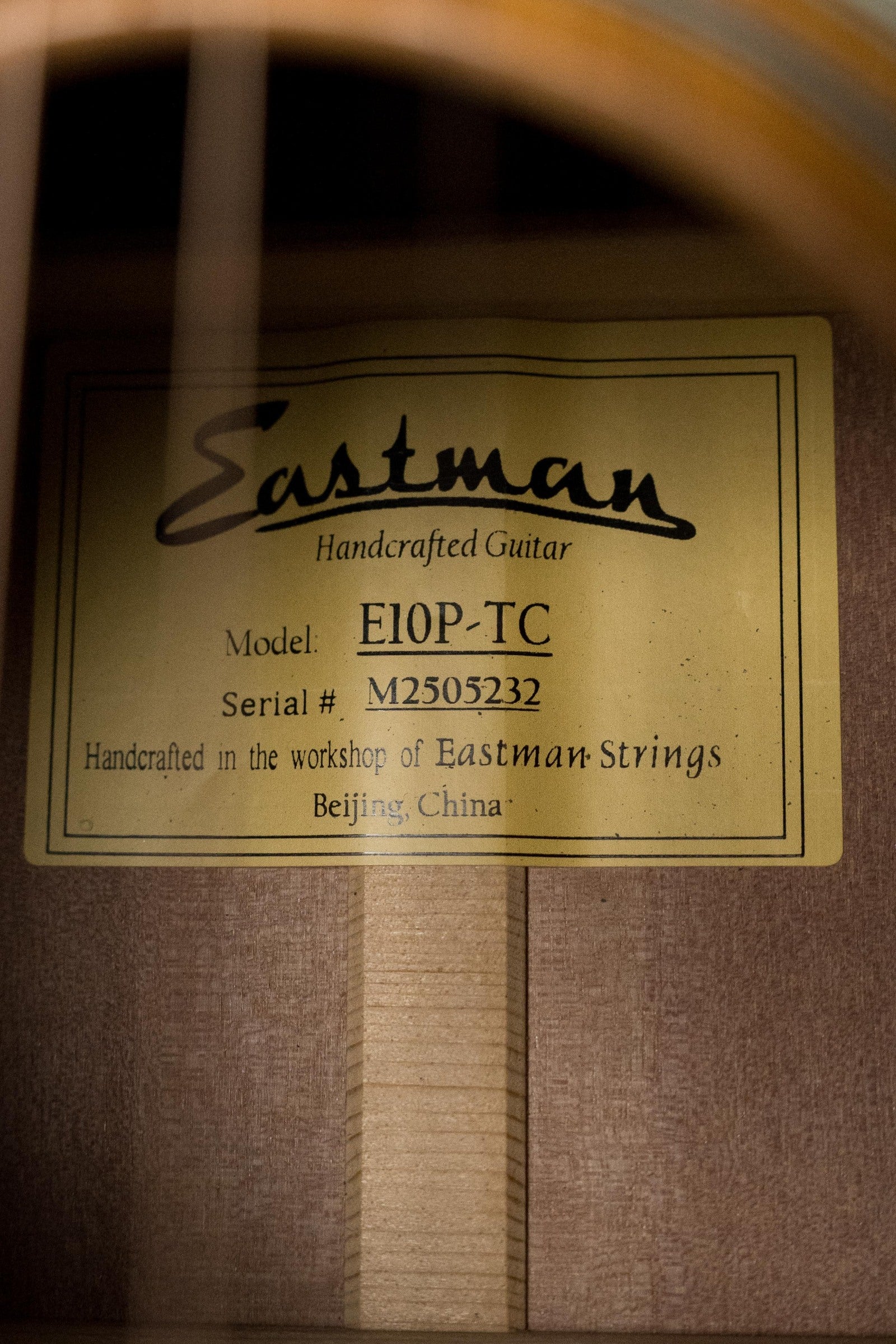 Eastman E10P-TC Thermo-Cured Adirondack/Mahogany Parlor Acoustic Guitar #5232