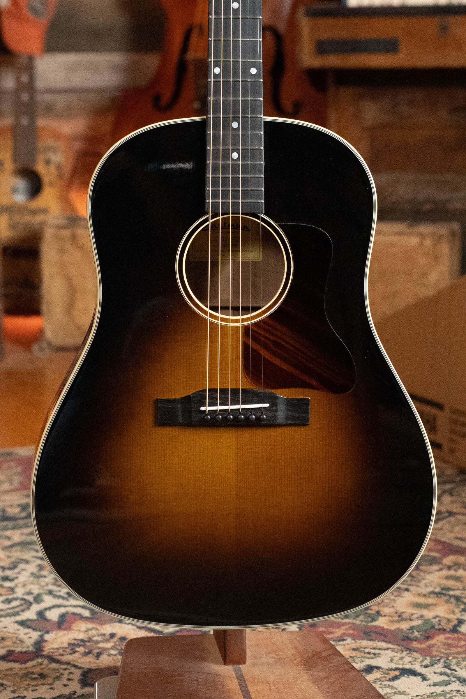 Eastman E10SS-TC Thermo-Cured Adirondack/Mahogany Sunburst Slope Shoulder Dreadnought Acoustic Guitar #3689