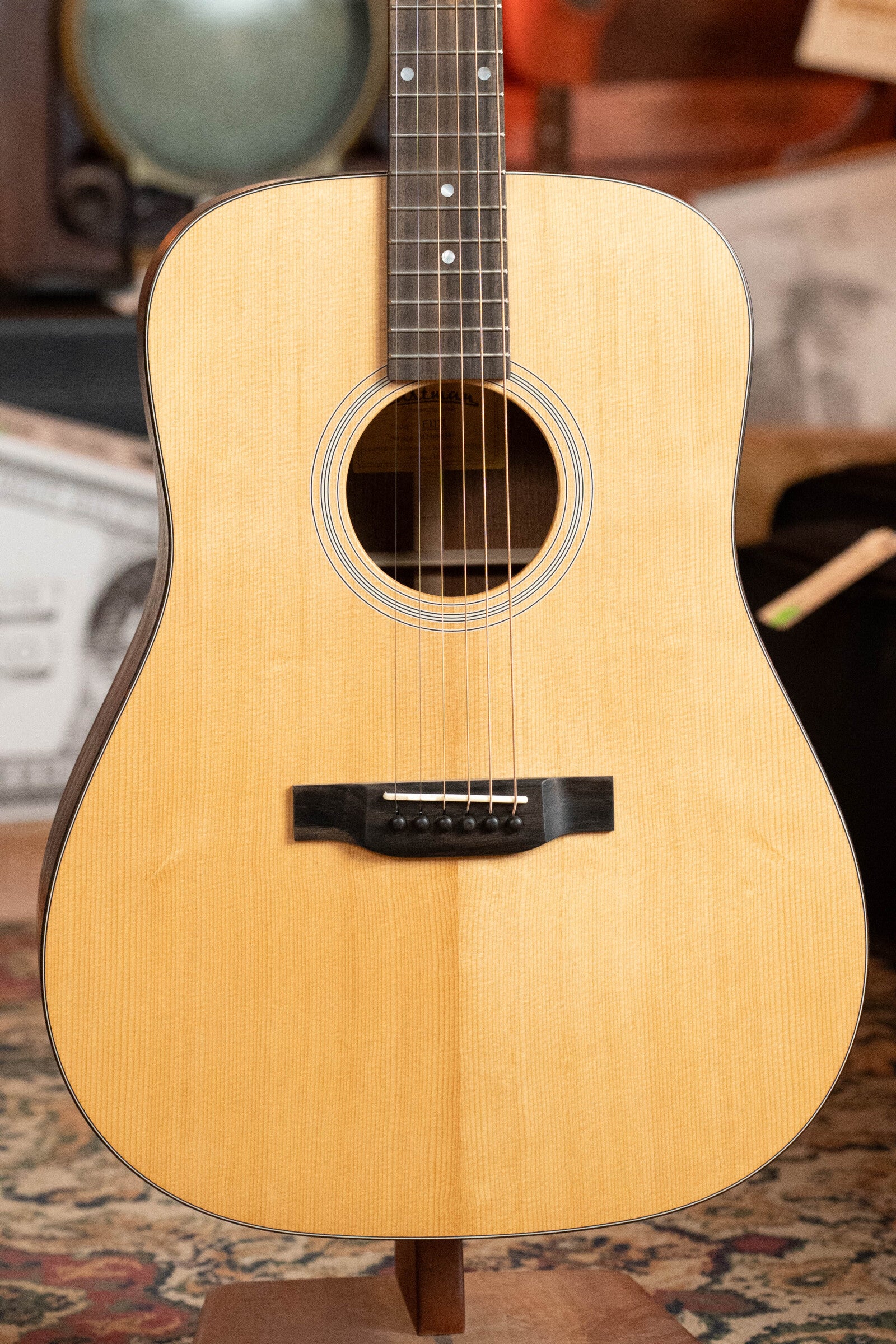 Eastman E1DL Sitka/Sapele Left-Handed Dreadnought Acoustic Guitar #9854