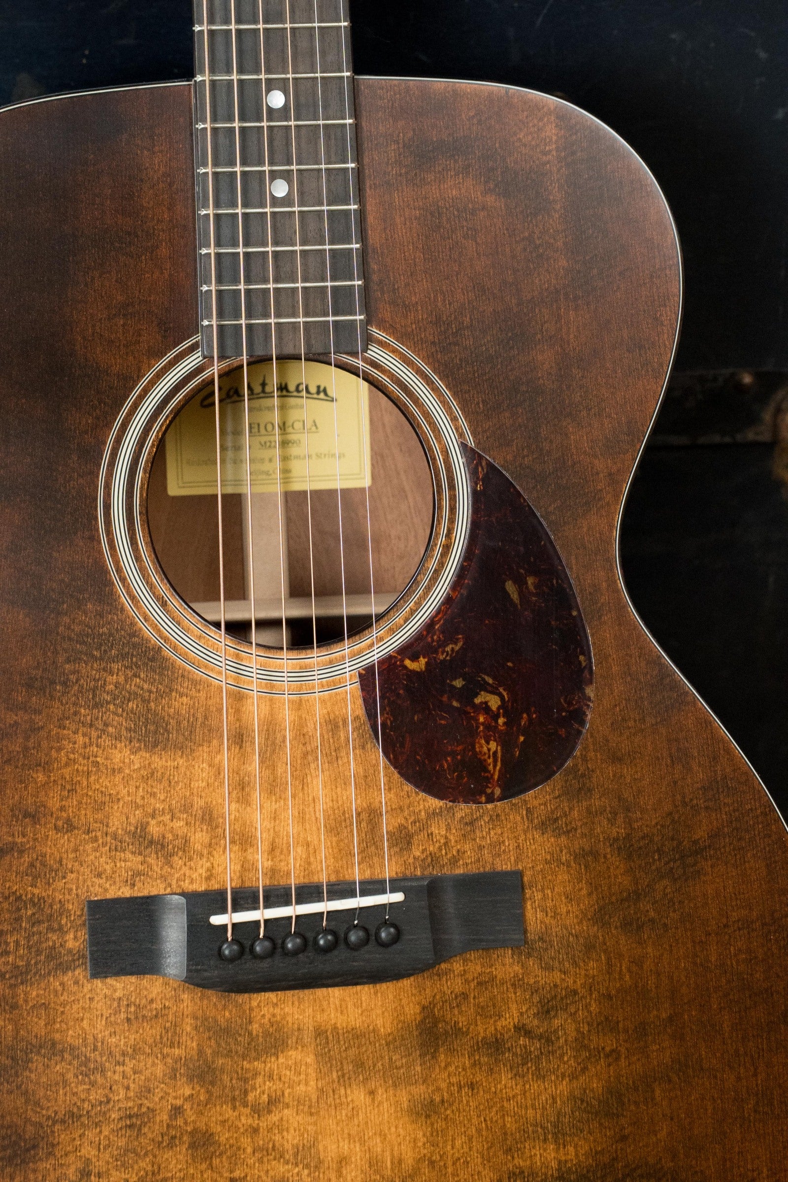 Eastman E1OM-CLA All Solid Sitka/Sapele Classic Finish Acoustic Guitar #6990
