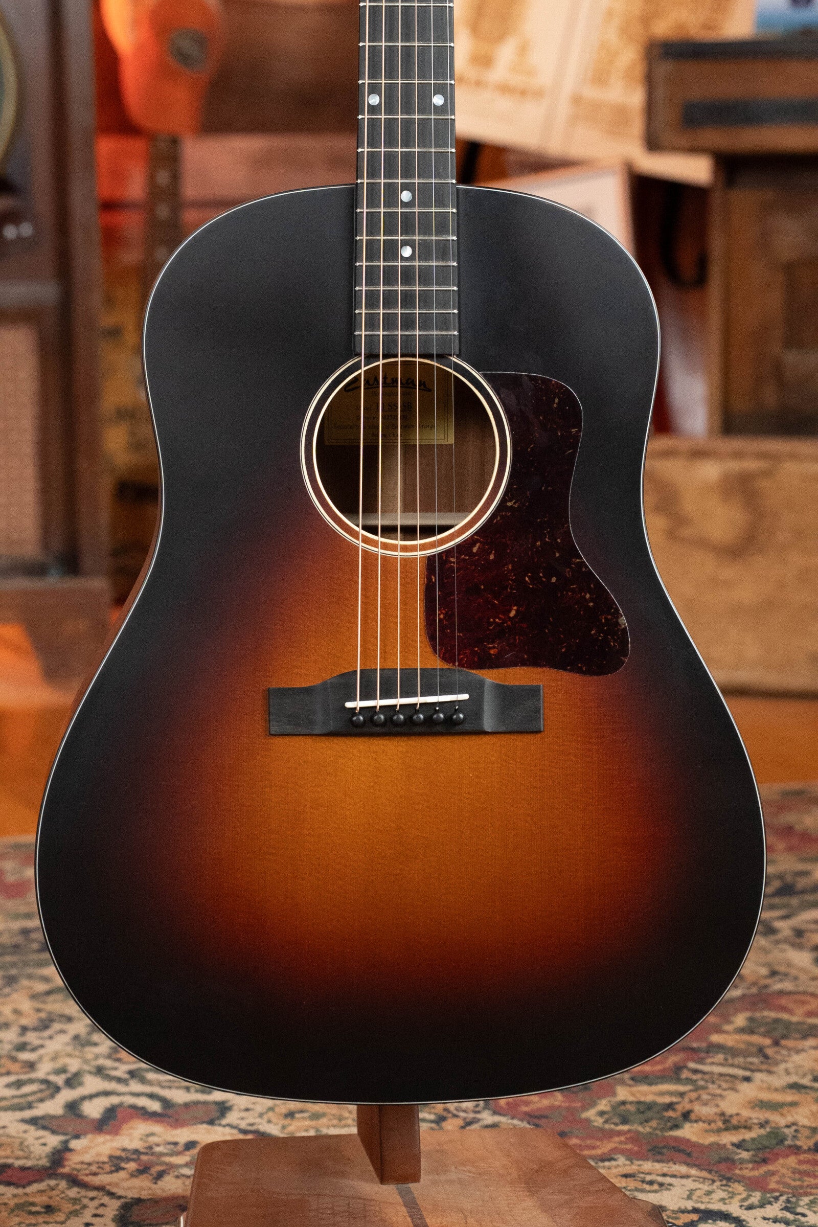 Eastman E1SS-SB Sitka/Sapele Sunburst Dreadnought Slope Shoulder Acoustic Guitar #1430