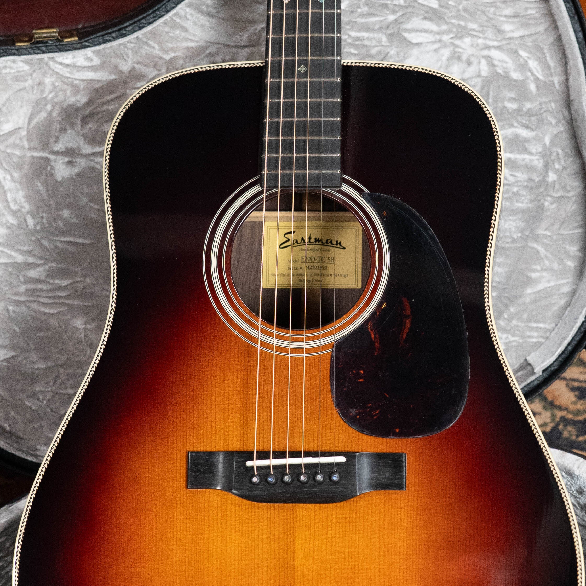Eastman E20D-TC-SB Thermo-Cured Adirondack/Rosewood Dreadnought Acoustic Guitar #3490