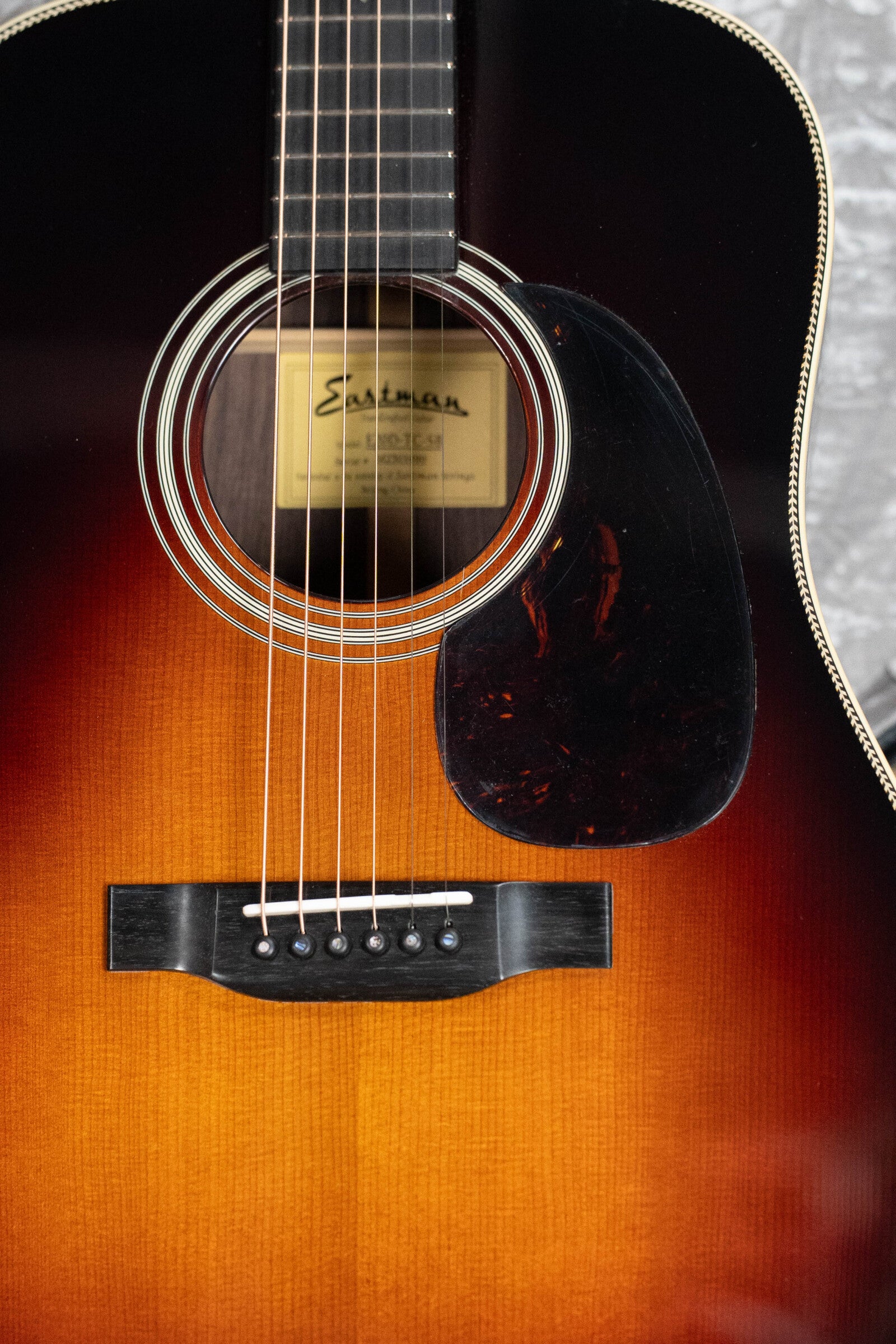 Eastman E20D-TC-SB Thermo-Cured Adirondack/Rosewood Dreadnought Acoustic Guitar #3490