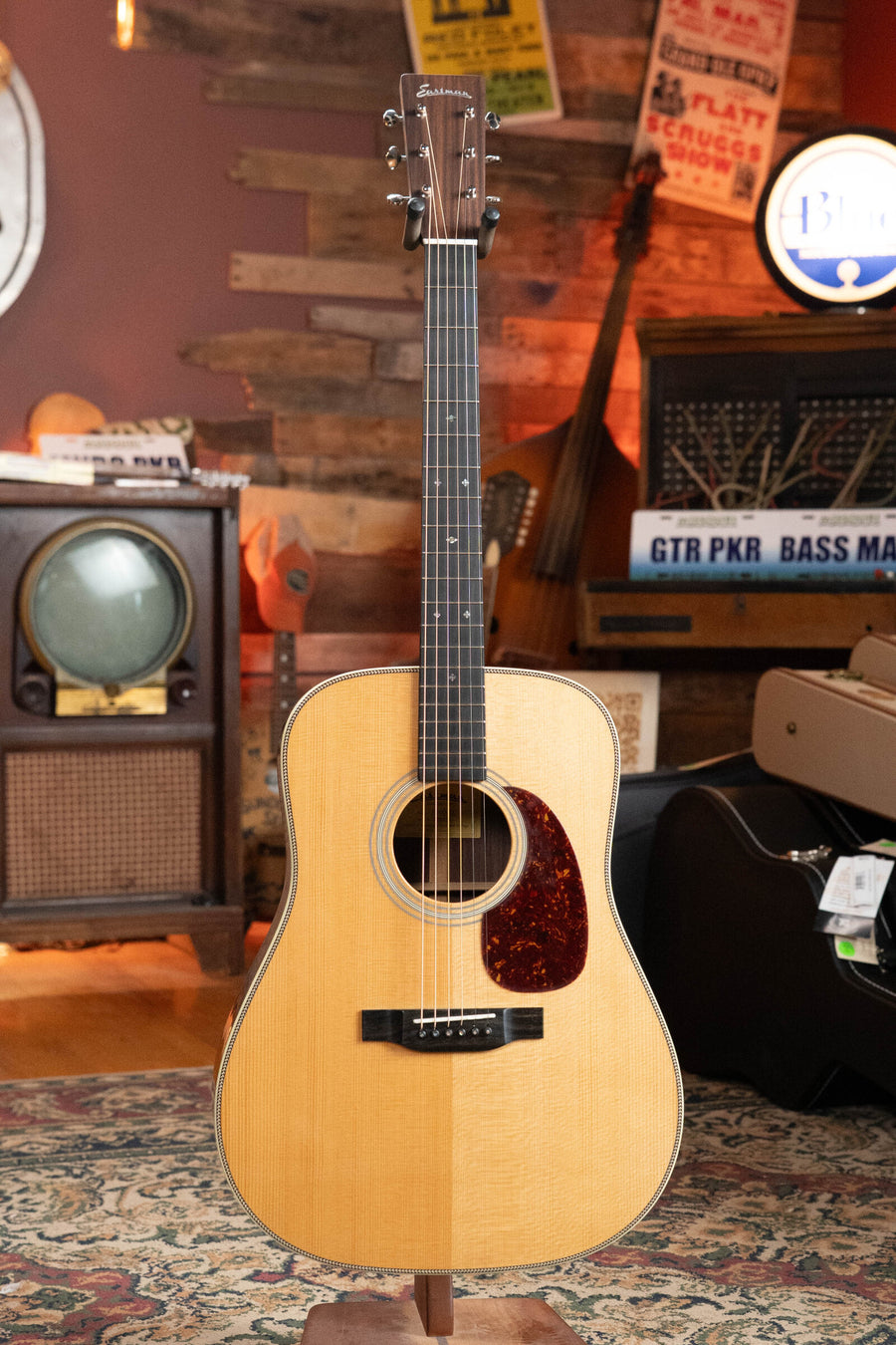 Eastman E20D-TC dreadnought acoustic guitar with natural wood top and rosewood fretboard. - Eastman E20D-TC Thermo-Cured Adirondack/Rosewood Dreadnought Acoustic Guitar #7316 - Default Title