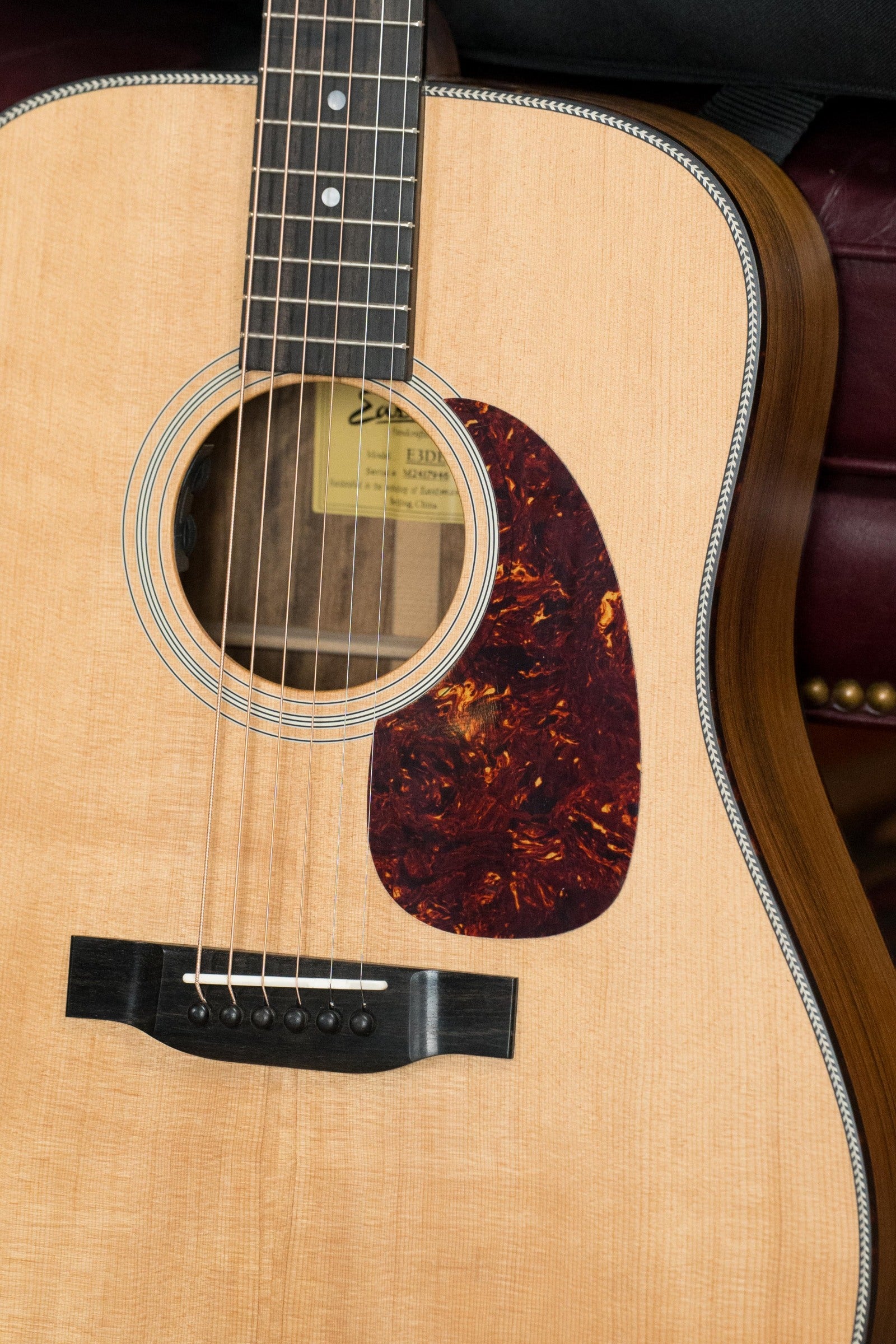 Eastman E3DE Sitka/Ovangkol Dreadnought Acoustic w/ Fishman Pickup #7946
