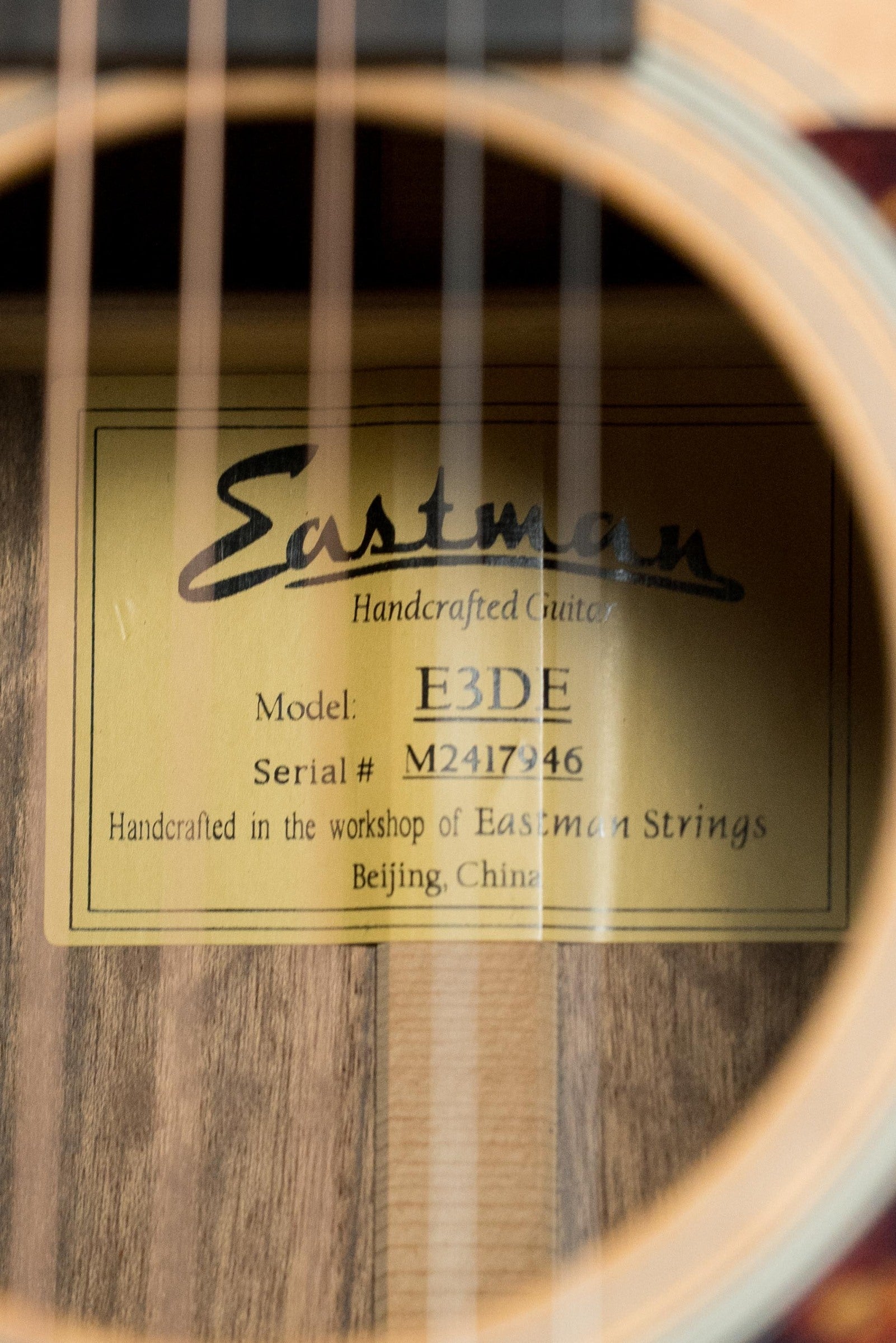Eastman E3DE Sitka/Ovangkol Dreadnought Acoustic w/ Fishman Pickup #7946