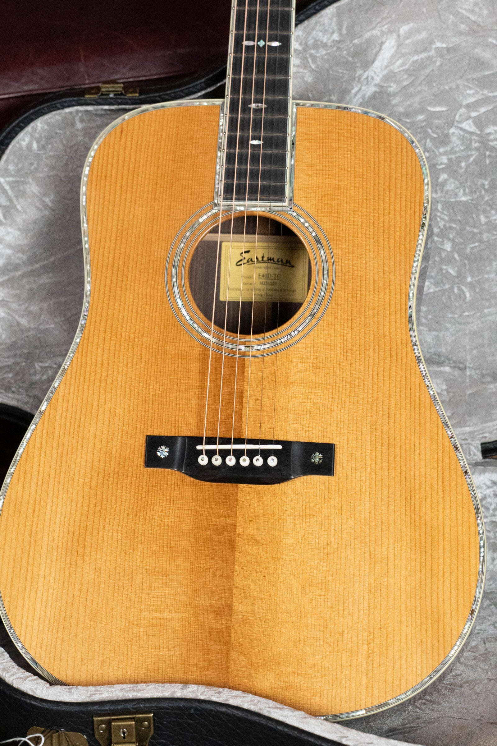 Eastman E40D-TC Thermo-cured AAA Grade Adirondack/Rosewood Dreadnought Acoustic Guitar #2163