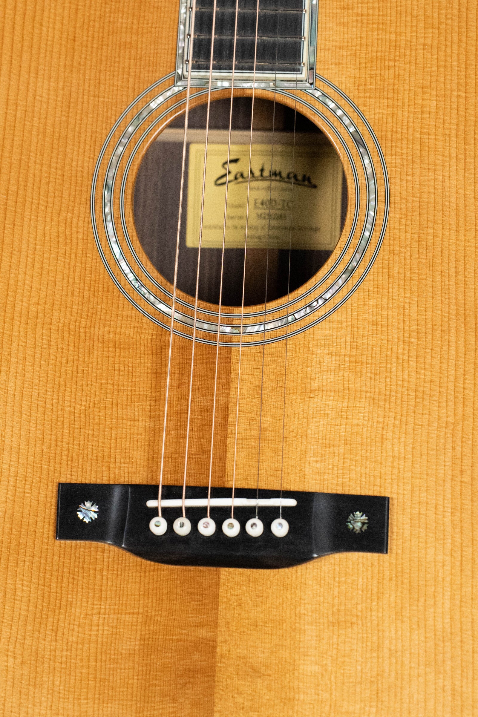Eastman E40D-TC Thermo-cured AAA Grade Adirondack/Rosewood Dreadnought Acoustic Guitar #2163