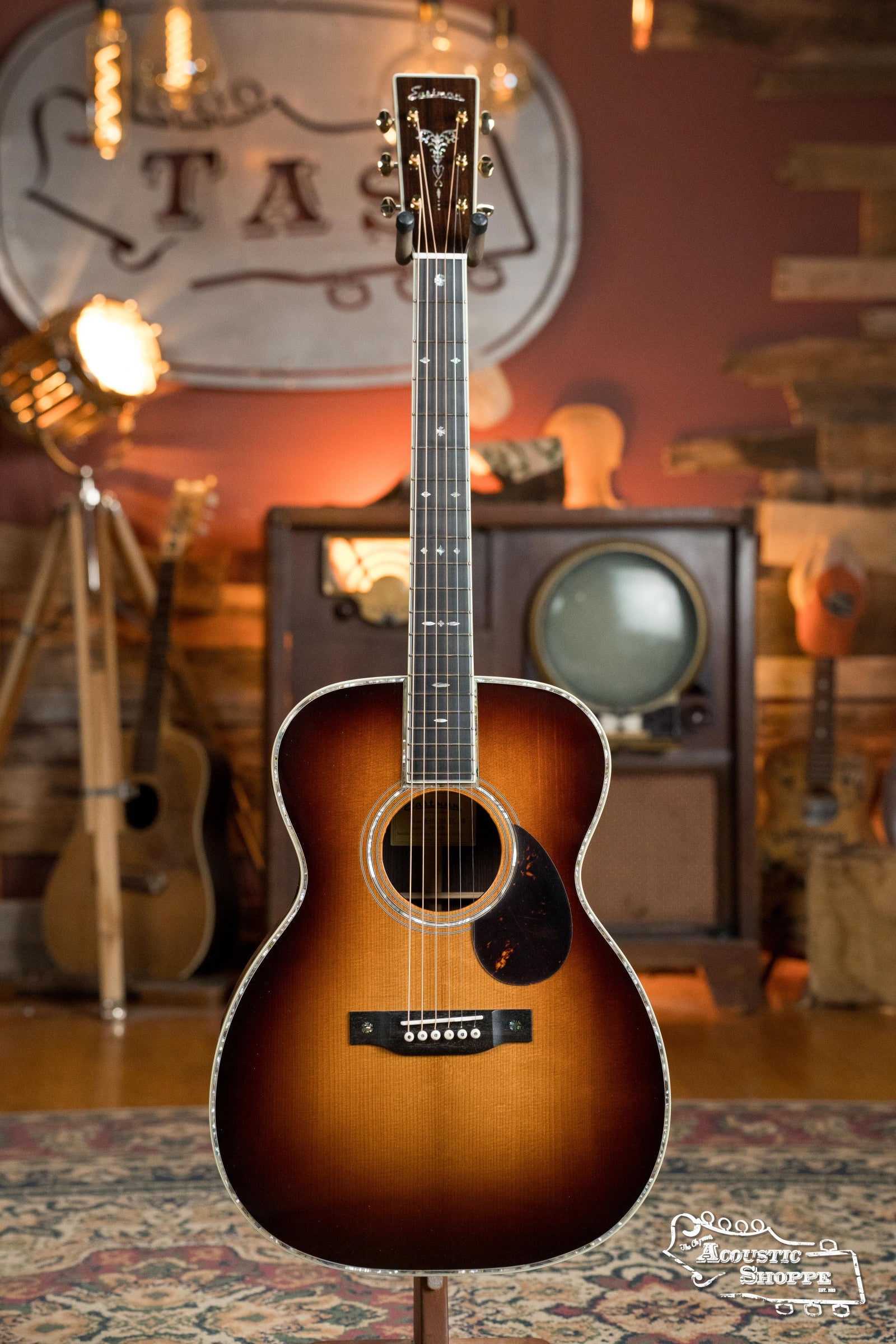 Eastman E40OM-TC-SB AAA Grade Thermo-cured Adirondack/Rosewood Orchestra Model Sunburst Acoustic Guitar #5761