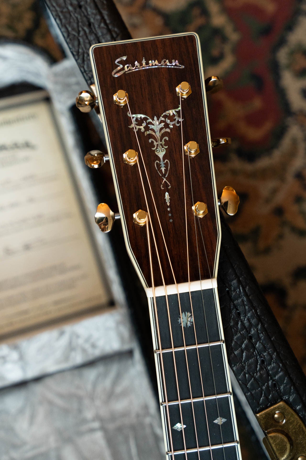 Eastman E40OM-TC-SB AAA Grade Thermo-cured Adirondack/Rosewood Sunburst Orchestra Model Acoustic Guitar #5760