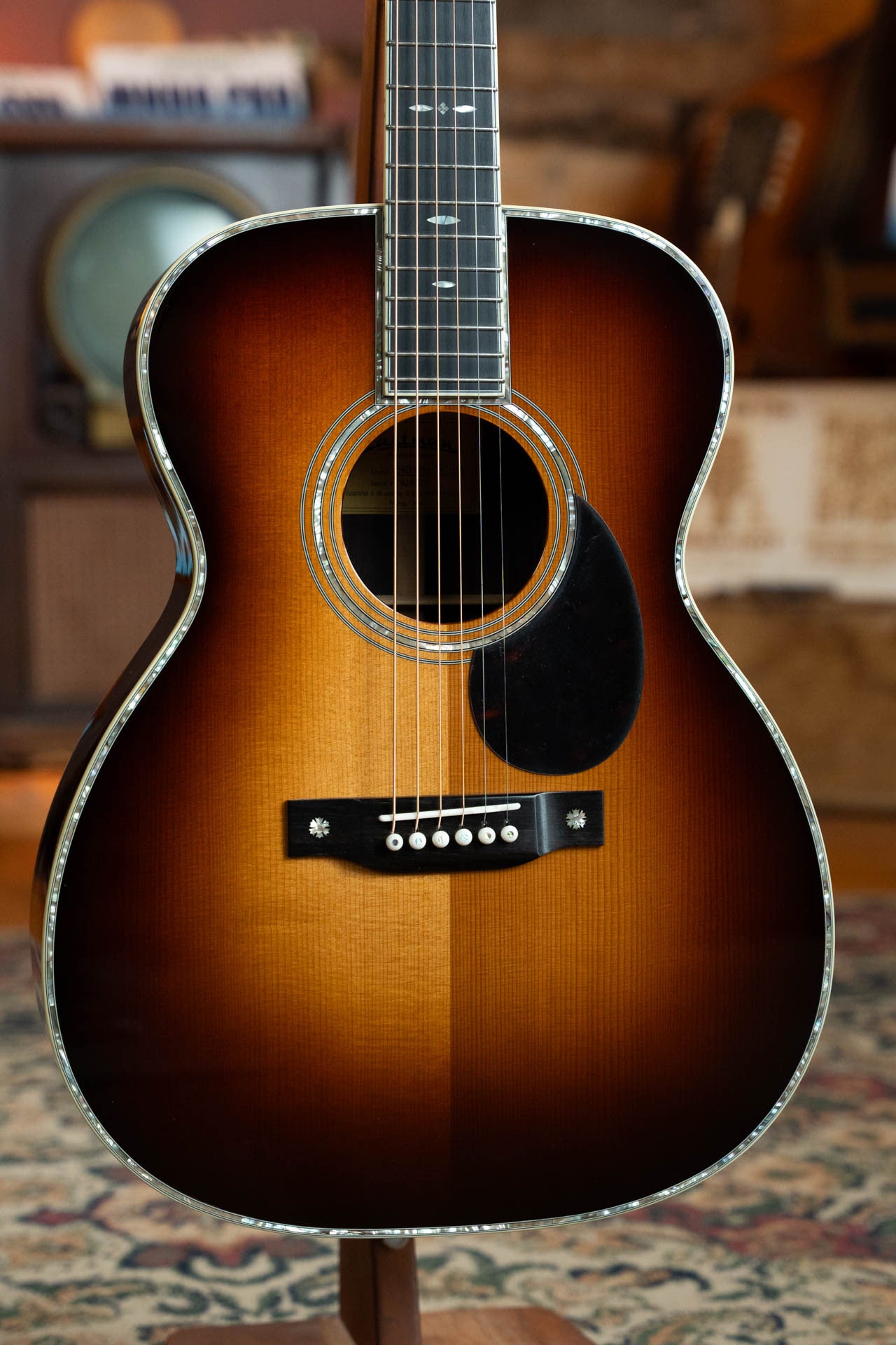 Eastman E40OM-TC-SB AAA Grade Thermo-cured Adirondack/Rosewood Sunburst Orchestra Model Acoustic Guitar #5760