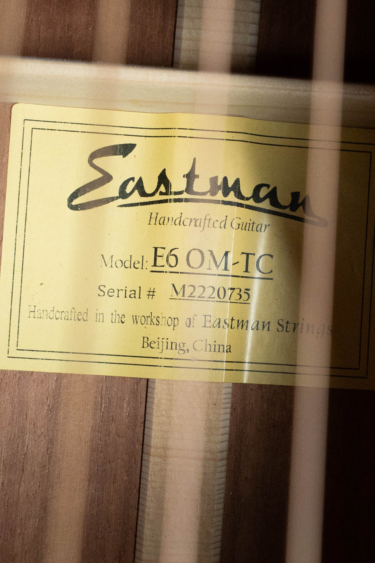 Eastman E6OM-TC Thermo-Cured Sitka/Mahogany Orchestra Model Acoustic Guitar #0735