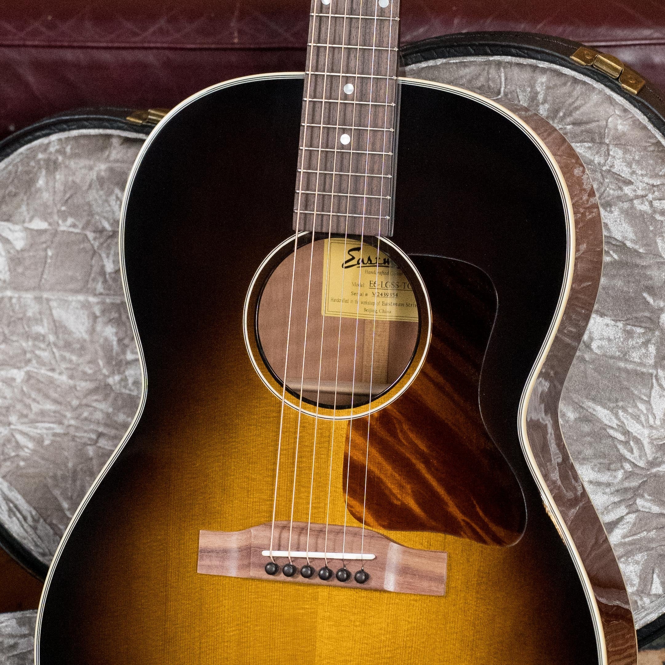 Eastman E6-LGSS-TC-SB Thermo-Cured Sitka/Mahogany LG-Style Slope Shoulder Sunburst Acoustic Guitar #9354