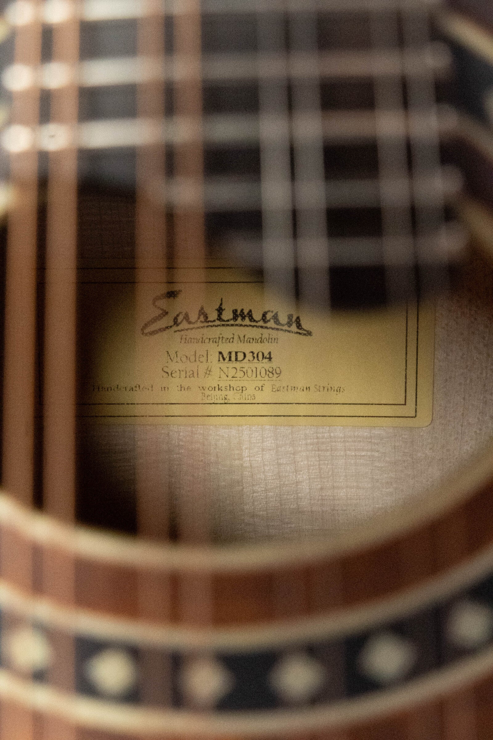 Eastman MD304 A-Style Oval Hole Mandolin #1089