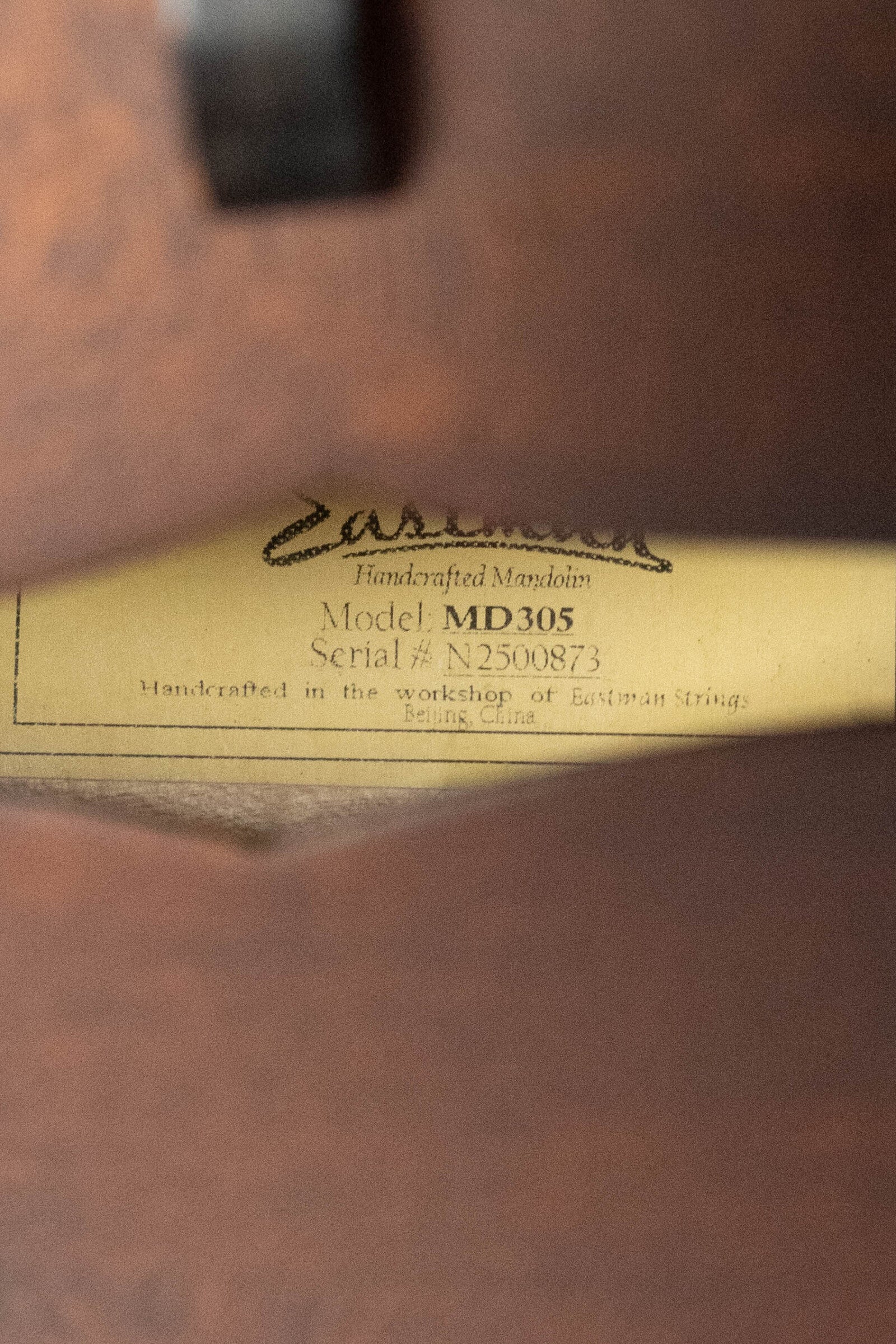Eastman MD305 Spruce/Maple A-Style Hand-Carved Mandolin #0873