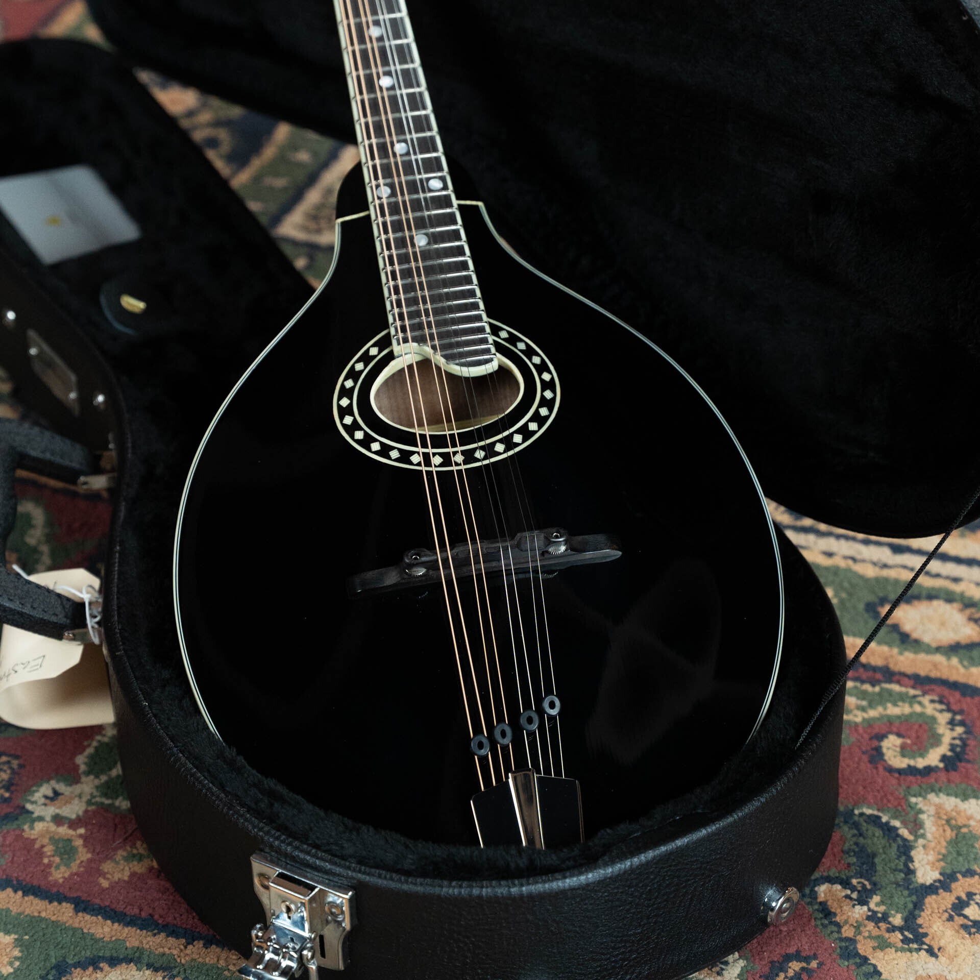 Eastman MD404-BK Black Top Oval Hole A-Style Mandolin #0083