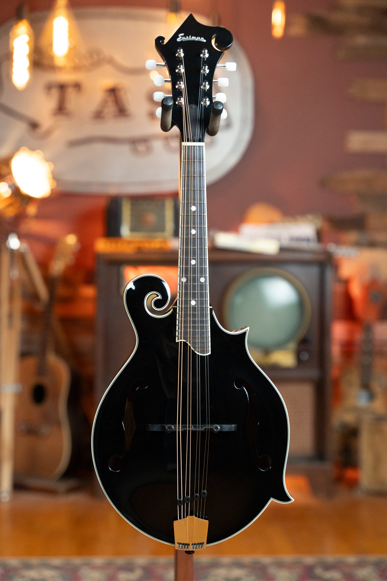 Eastman MD415-BK Black Top F-Style Mandolin #4948