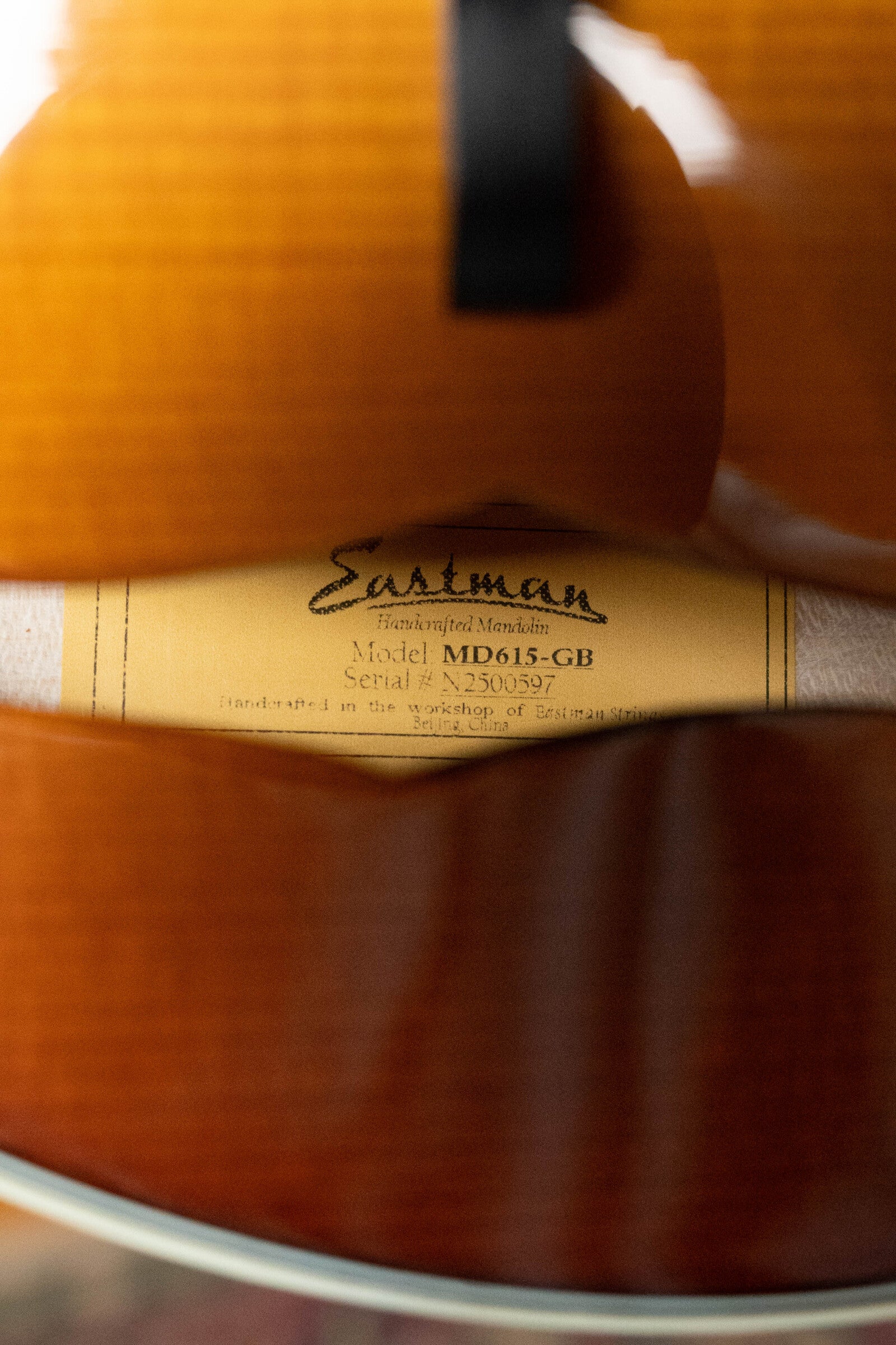 Eastman MD615-GB Goldburst F-Style Mandolin w/K&K Pickup #0597